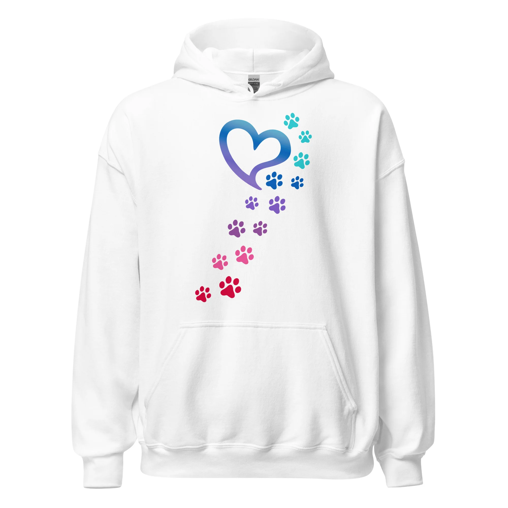 Rainbow Paws To My Heart Hoodie - Image 6