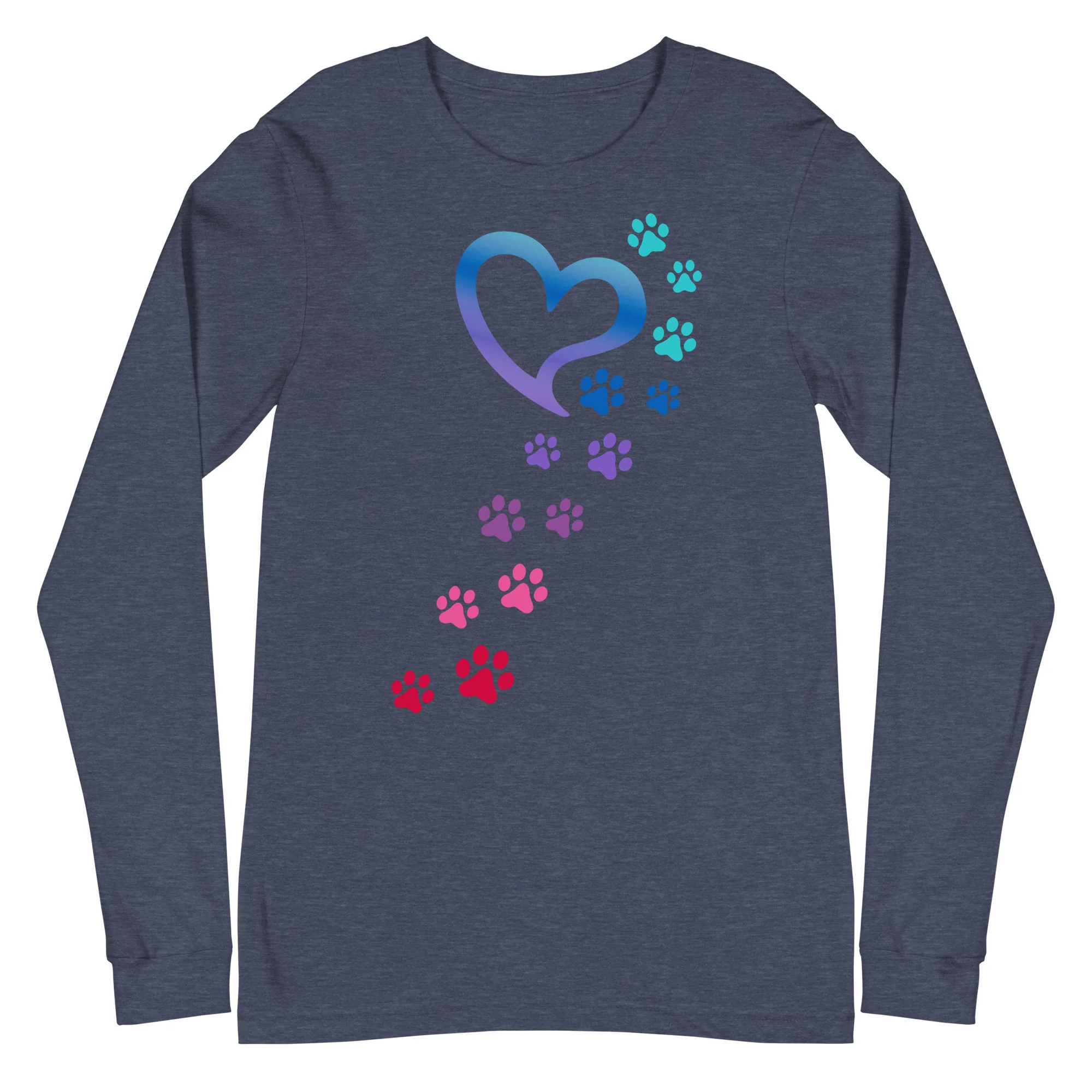 Rainbow Paws To My Heart Long Sleeve Tee - Image 2