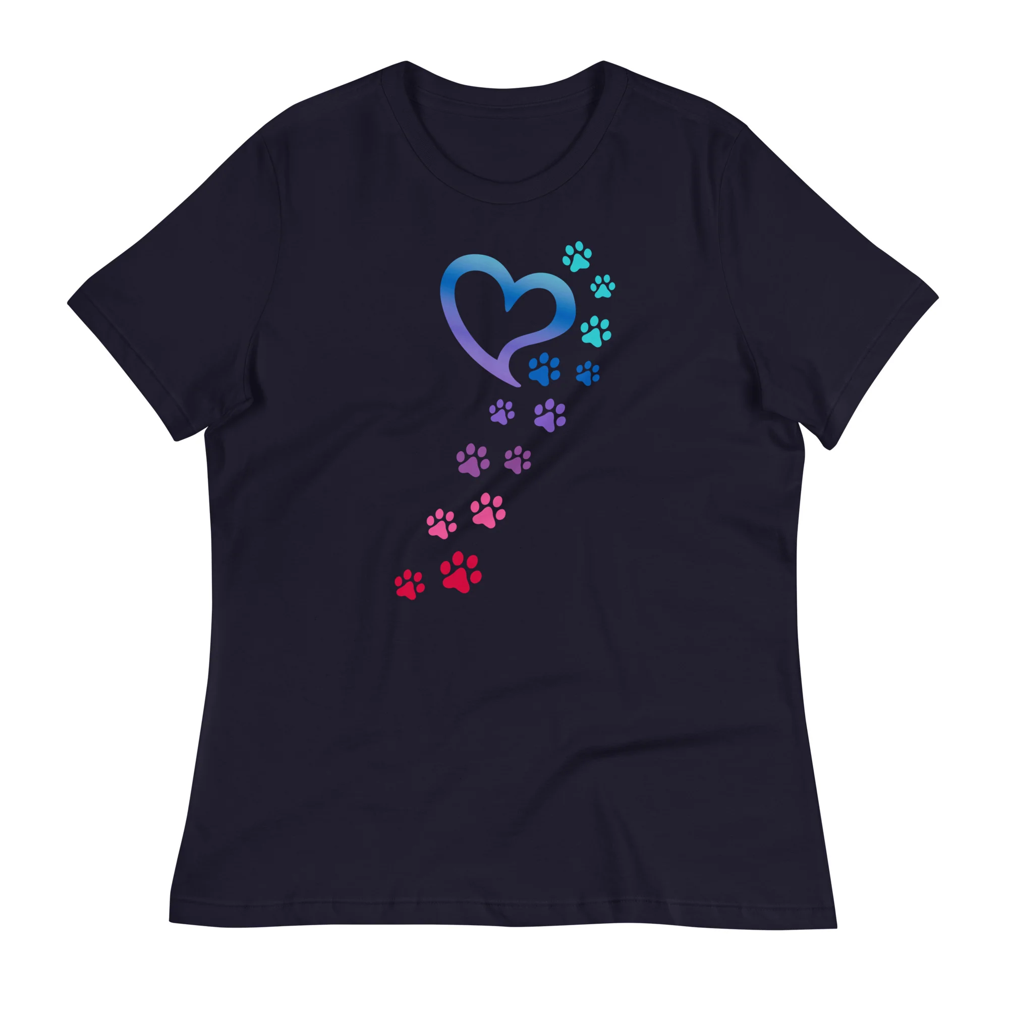 Rainbow Paws To My Heart Relaxed T-Shirt - Image 2