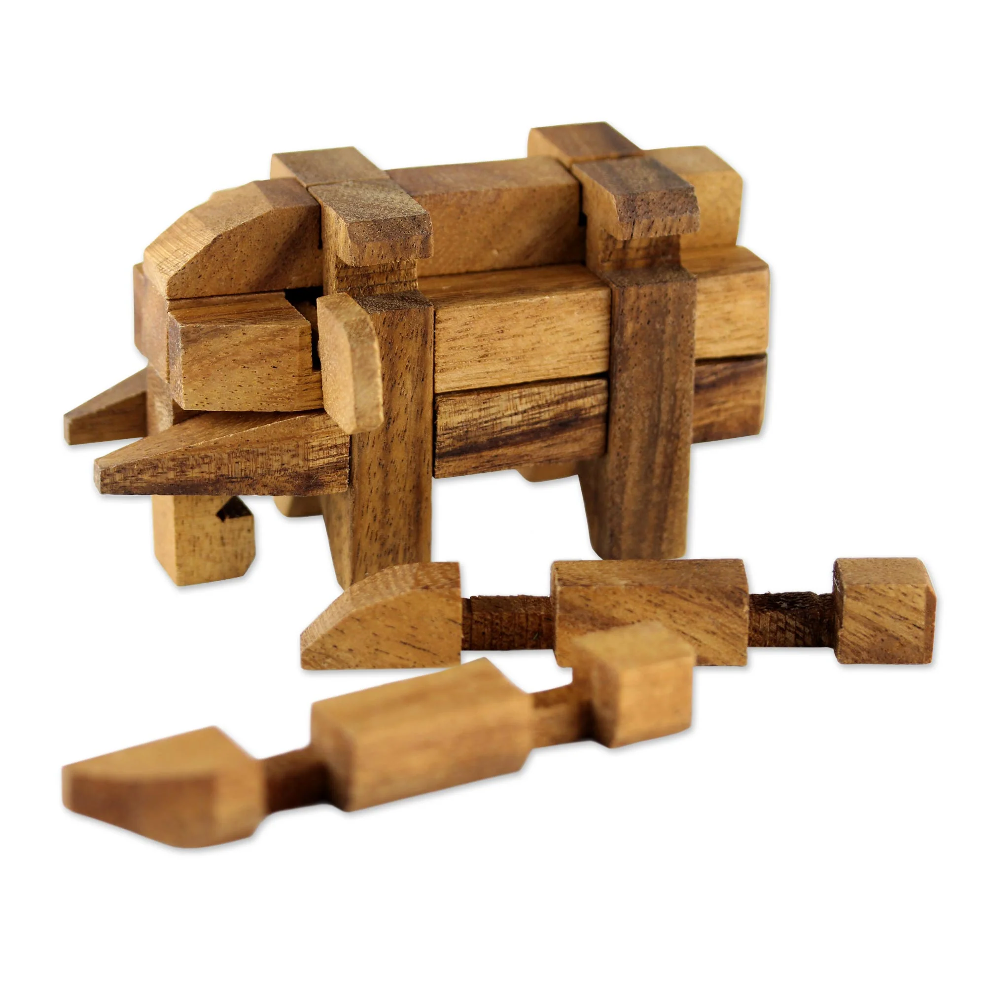 Raintree Wood Elephant Puzzle Game - Image 4