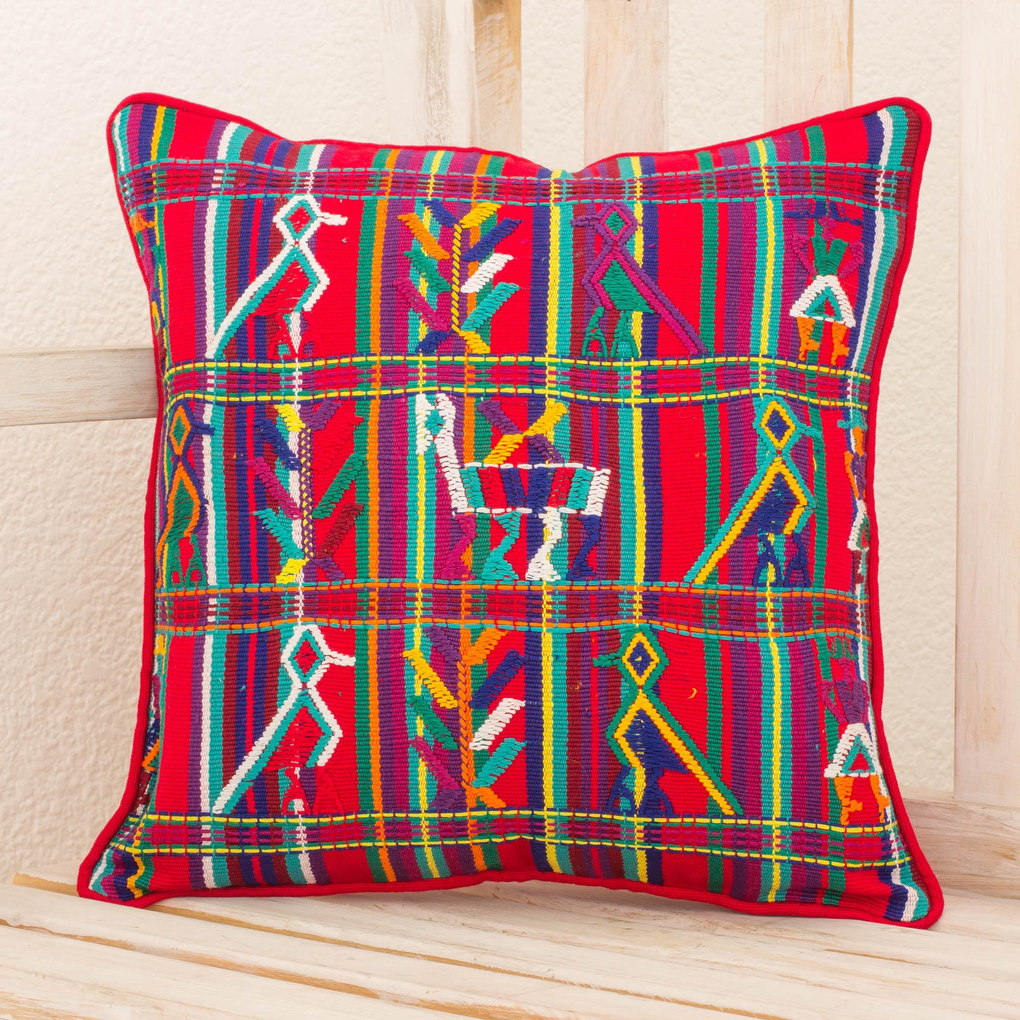 Red Birds Cotton Cushion Cover