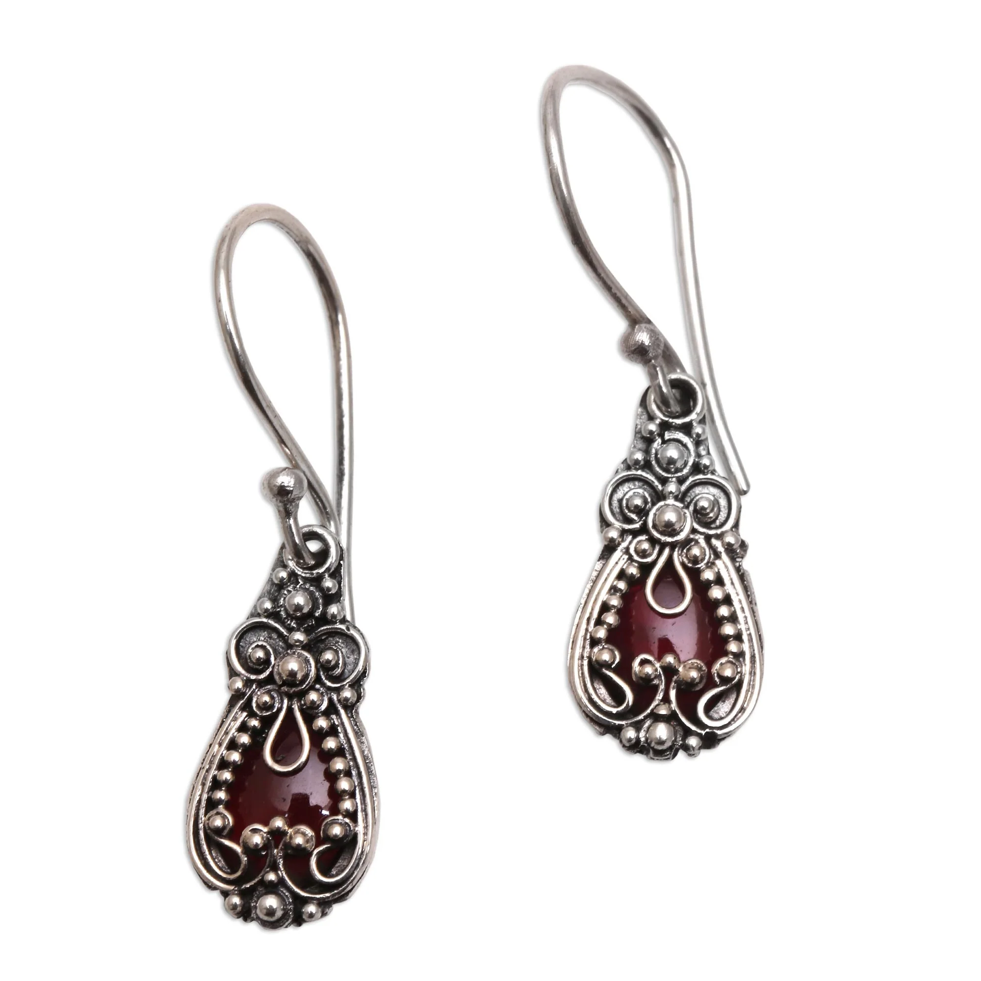Red Blossoms Earrings - Image 2