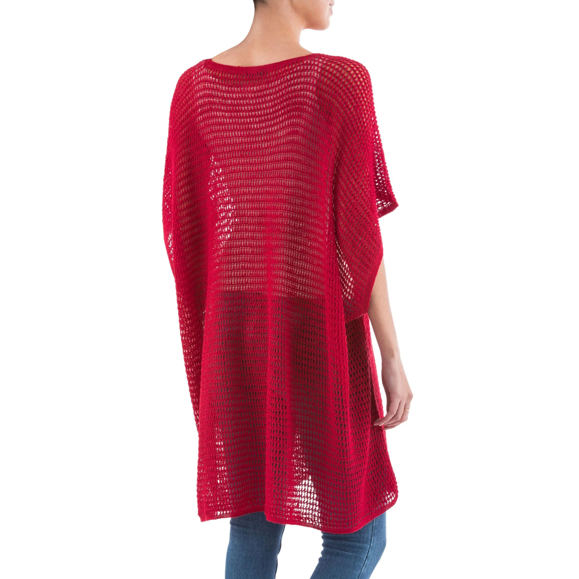 Red Dreamcatcher Knit Tunic - Image 3