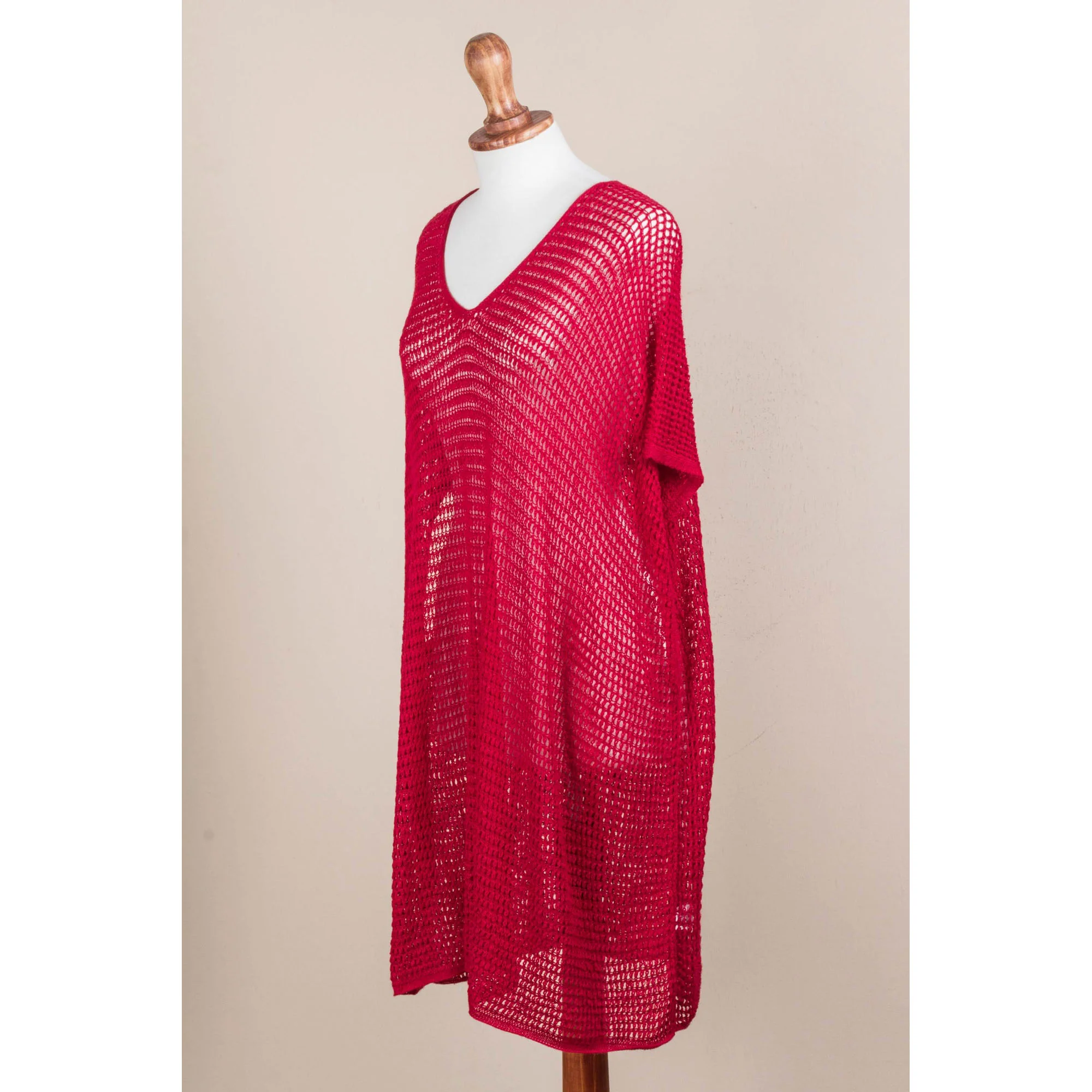 Red Dreamcatcher Knit Tunic - Image 5