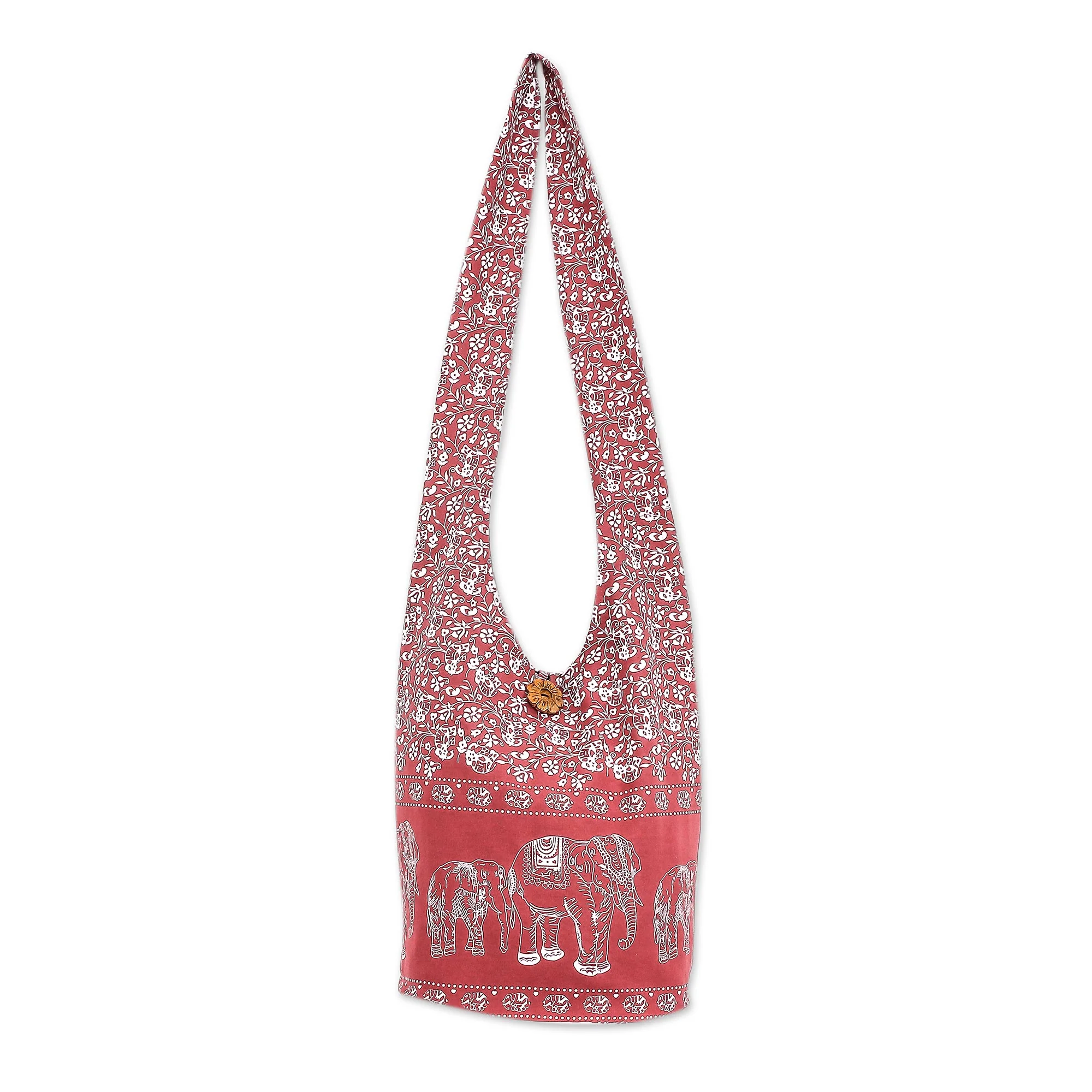 Red Siam Cotton shoulder bag - Image 2