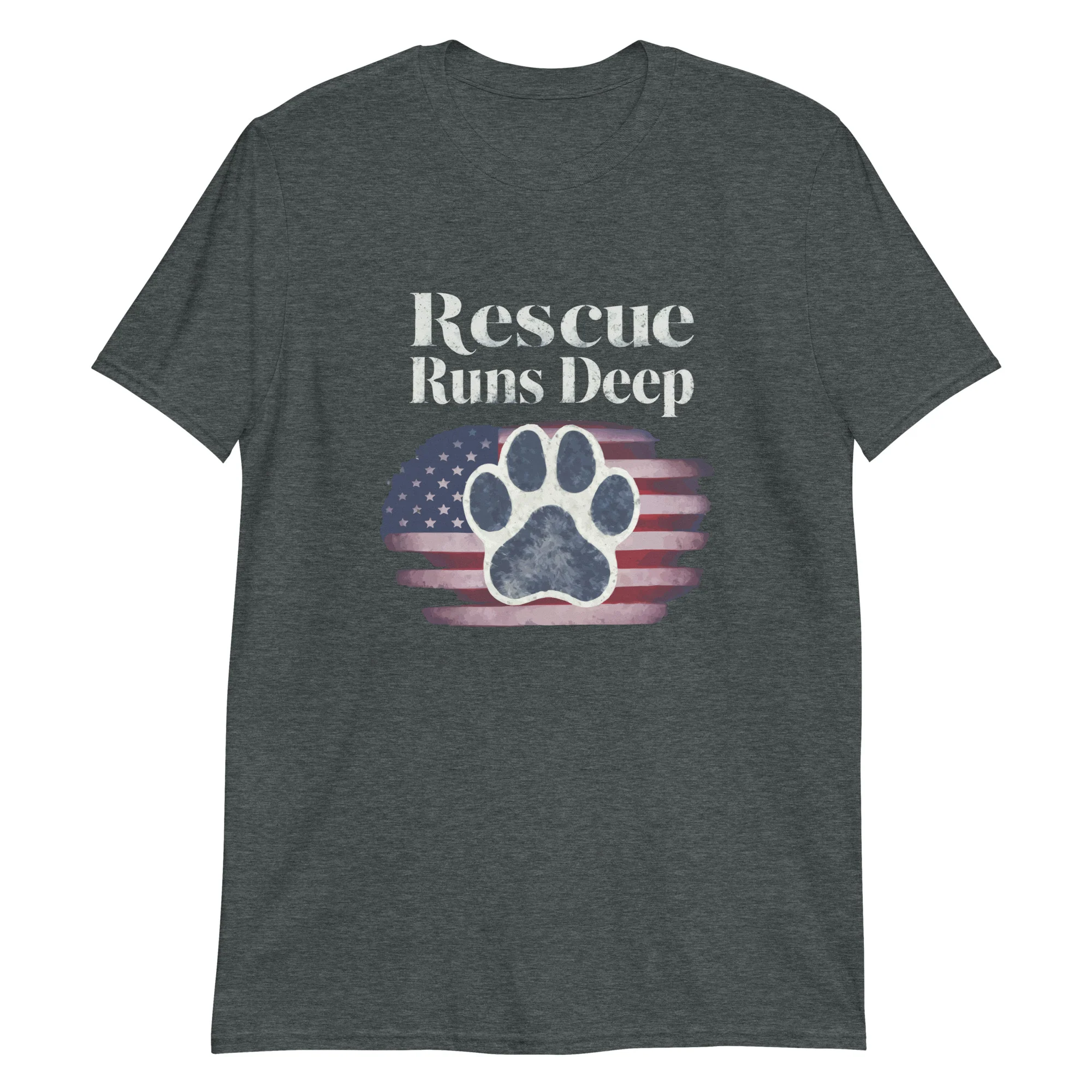 Rescue Runs Deep Paw Print T-Shirt - Image 3