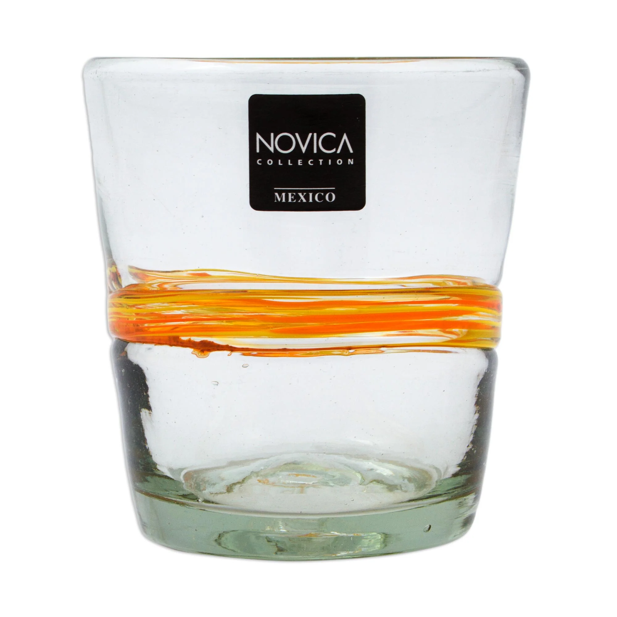 Ribbon Of Sunshine Hand-Blown Glass Tumbler Glass Set - Image 4