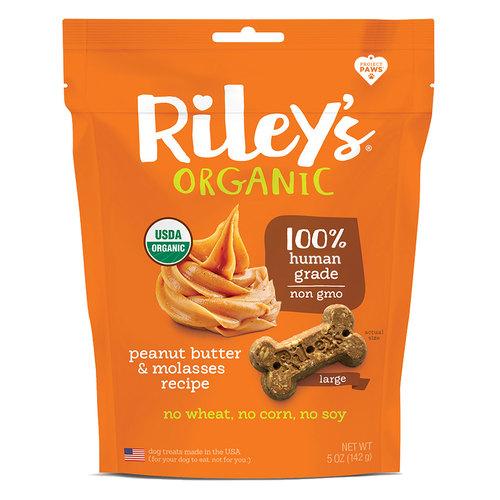 Riley's Organic Peanut Butter and Molasses Dog Treats - Image 2