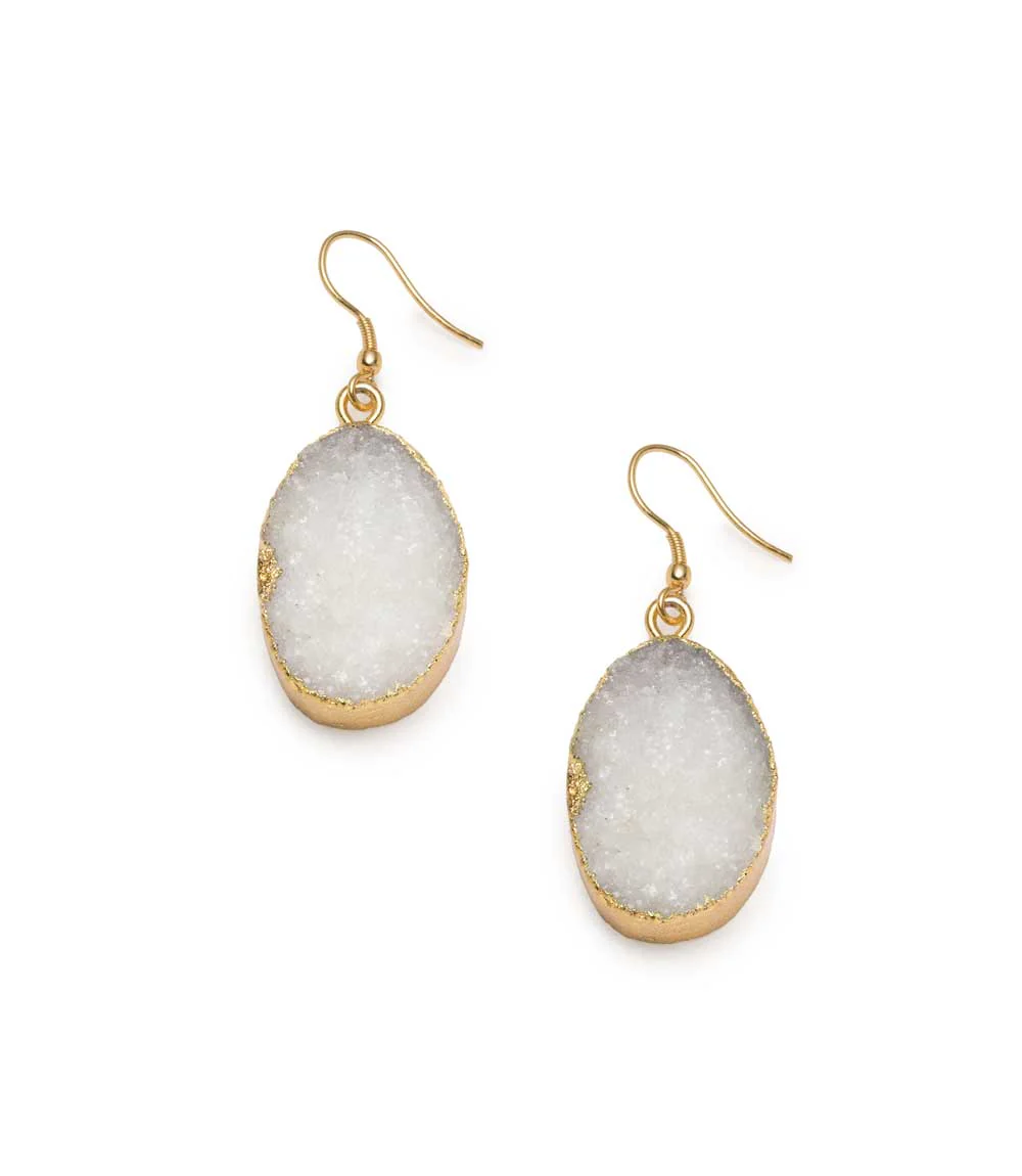 Rishima Druzy Drop Earrings - Image 5