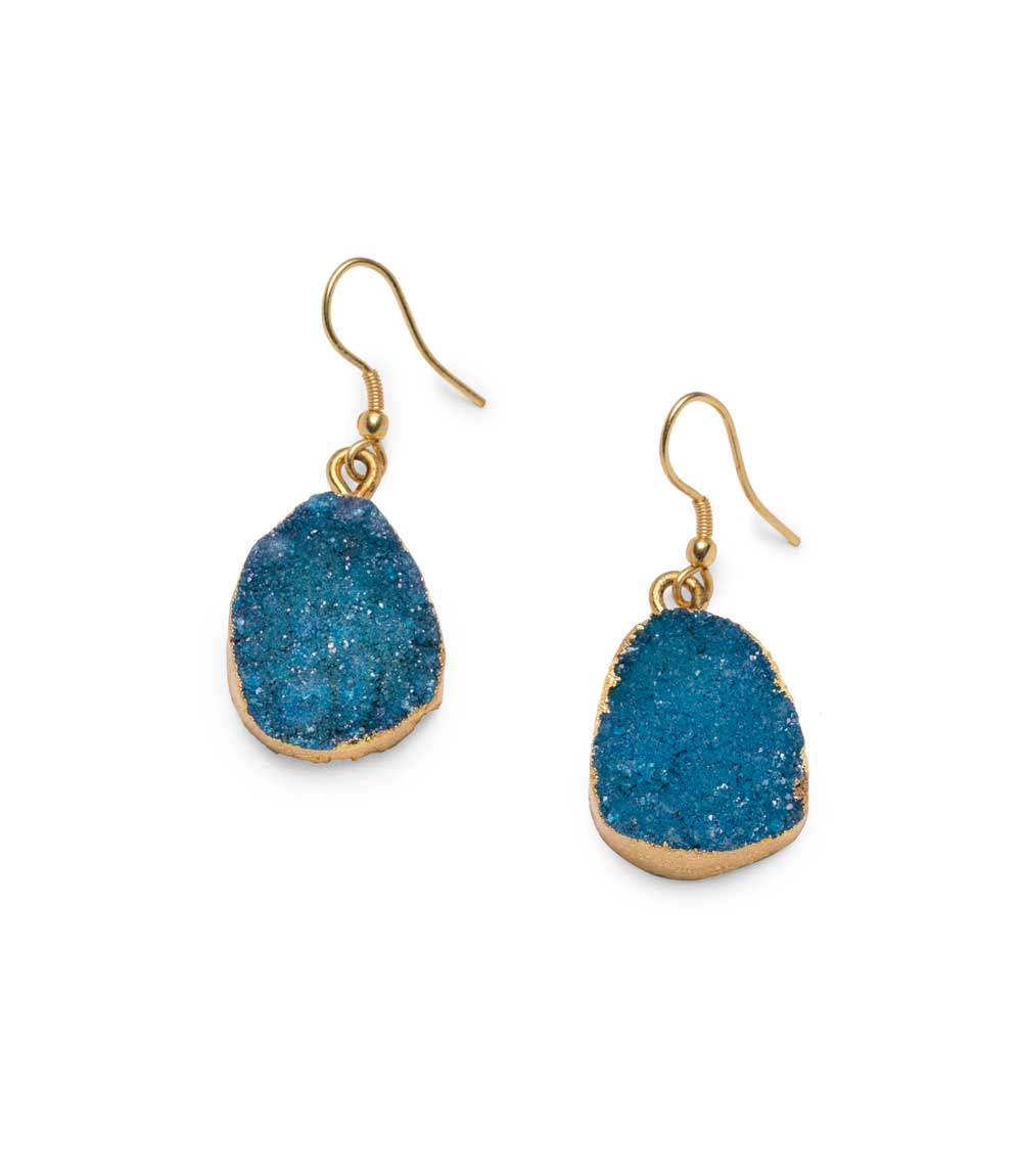 Rishima Druzy Drop Earrings - Image 7