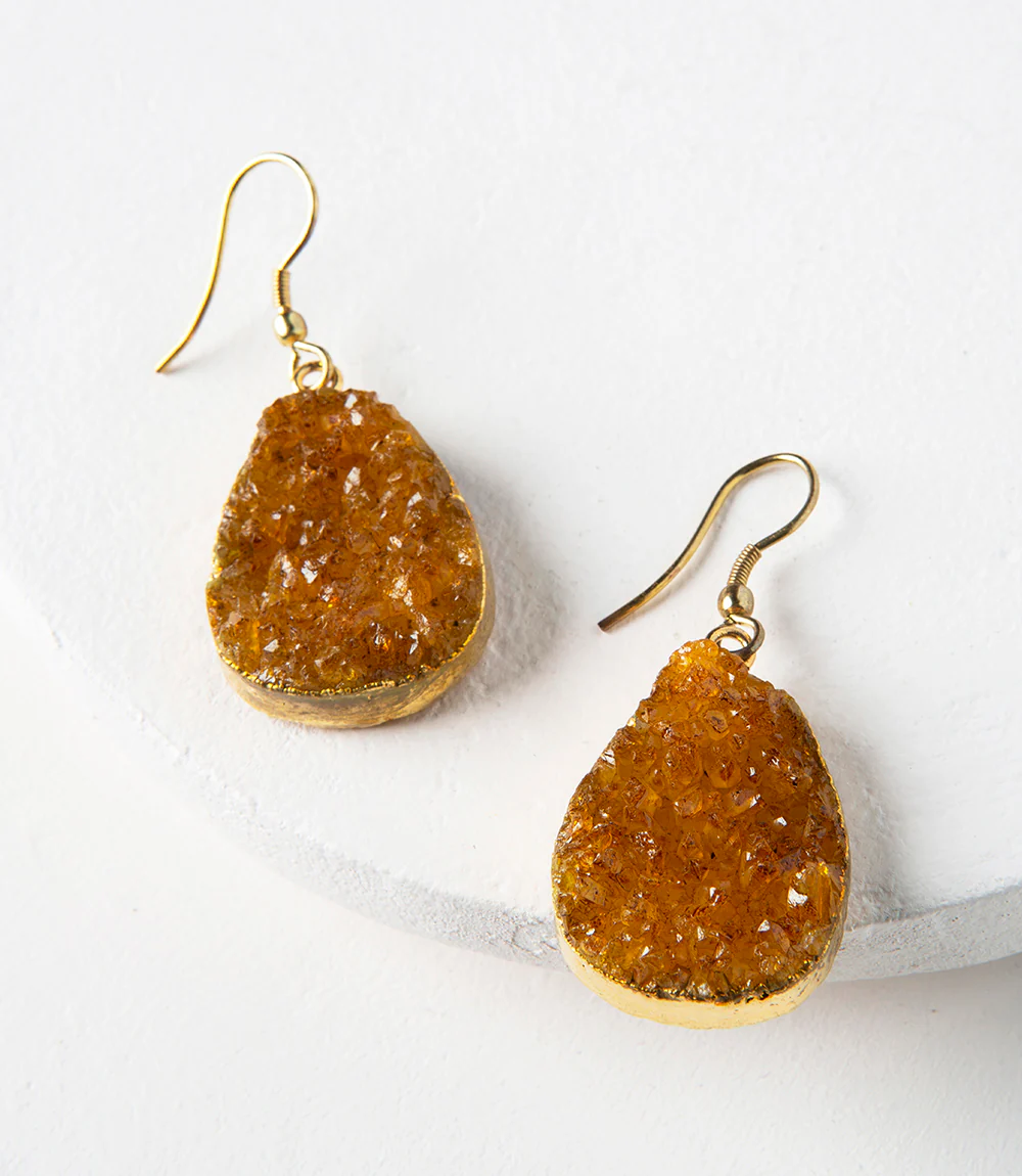 Rishima Druzy Drop Earrings - Image 8