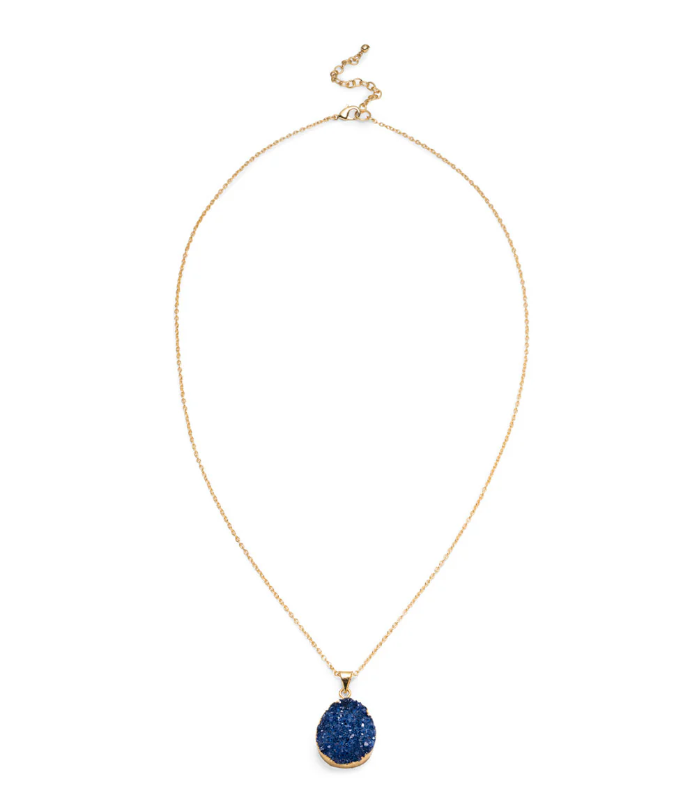 Rishima Druzy Drop Necklace - Image 4