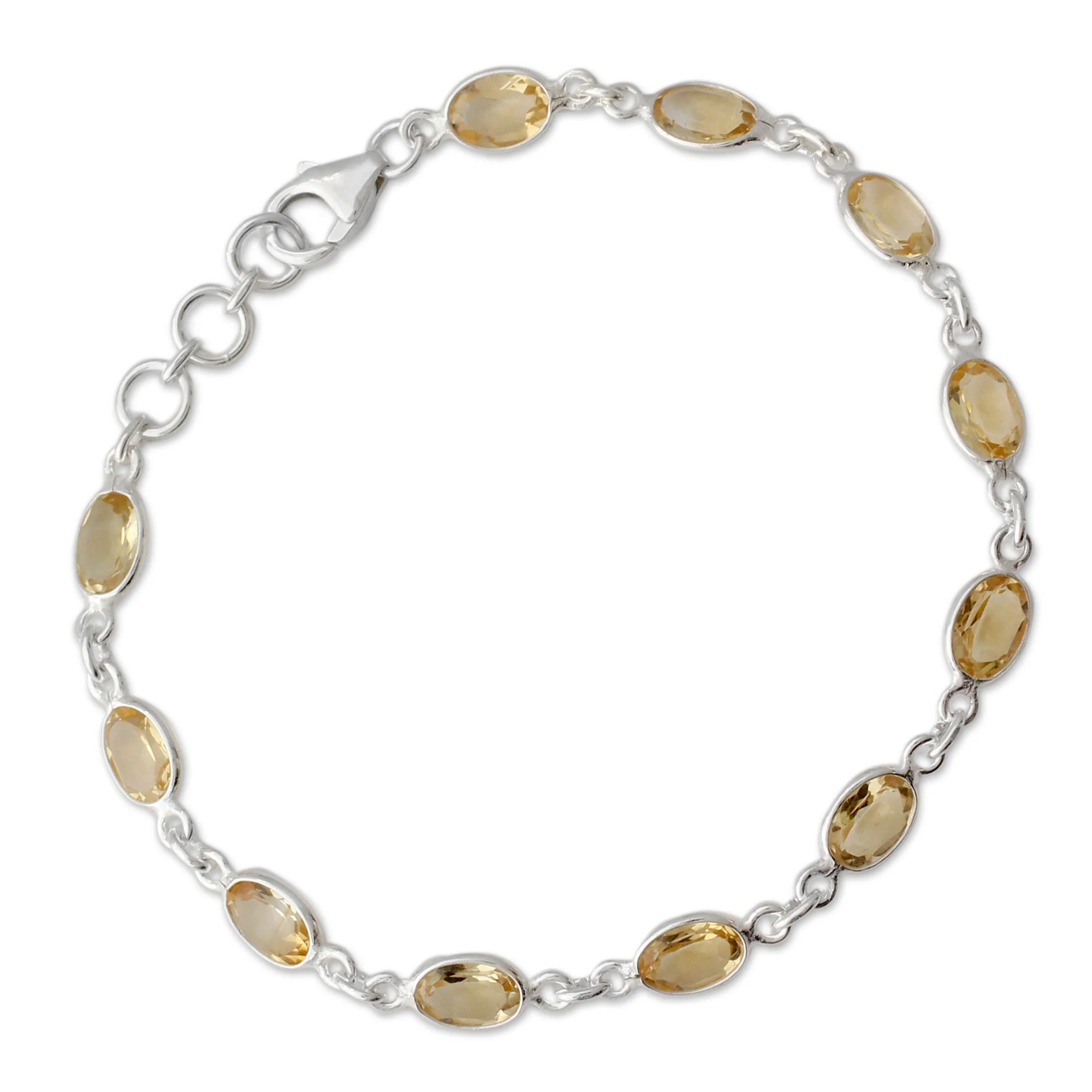 Romantic Yellow Tennis Bracelet - Image 3