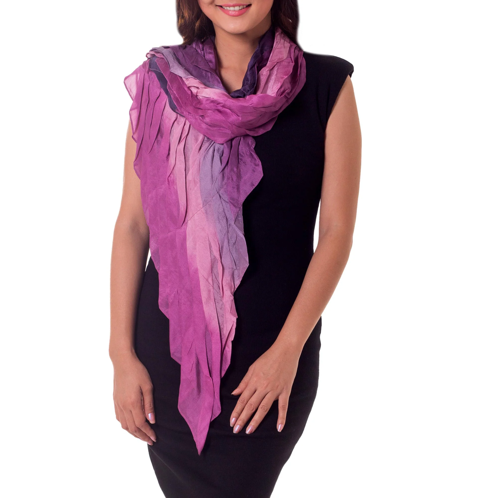 Rose Moment Hand Made Silk Scarf - Image 2