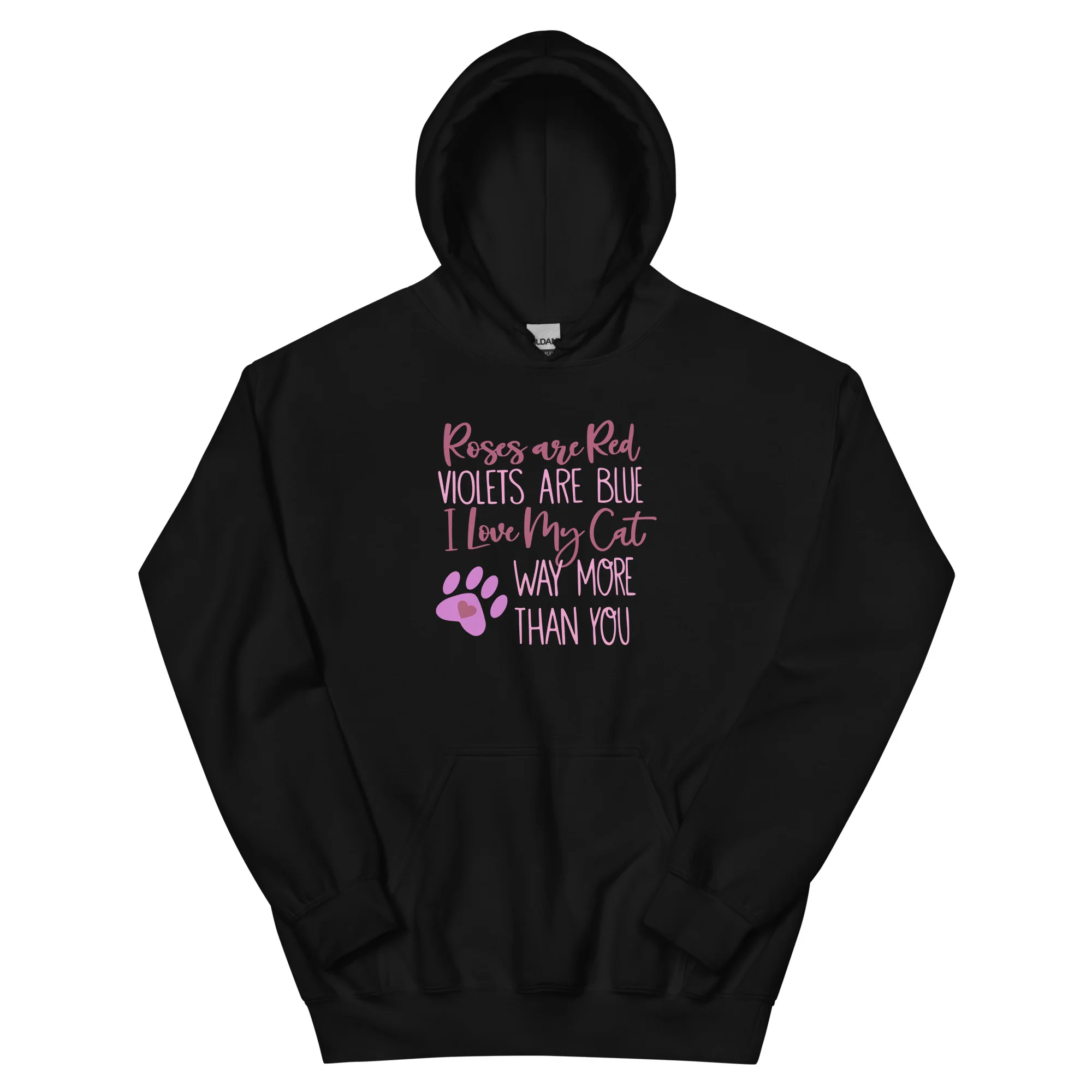 Roses Are Red Cat Hoodie - Image 3