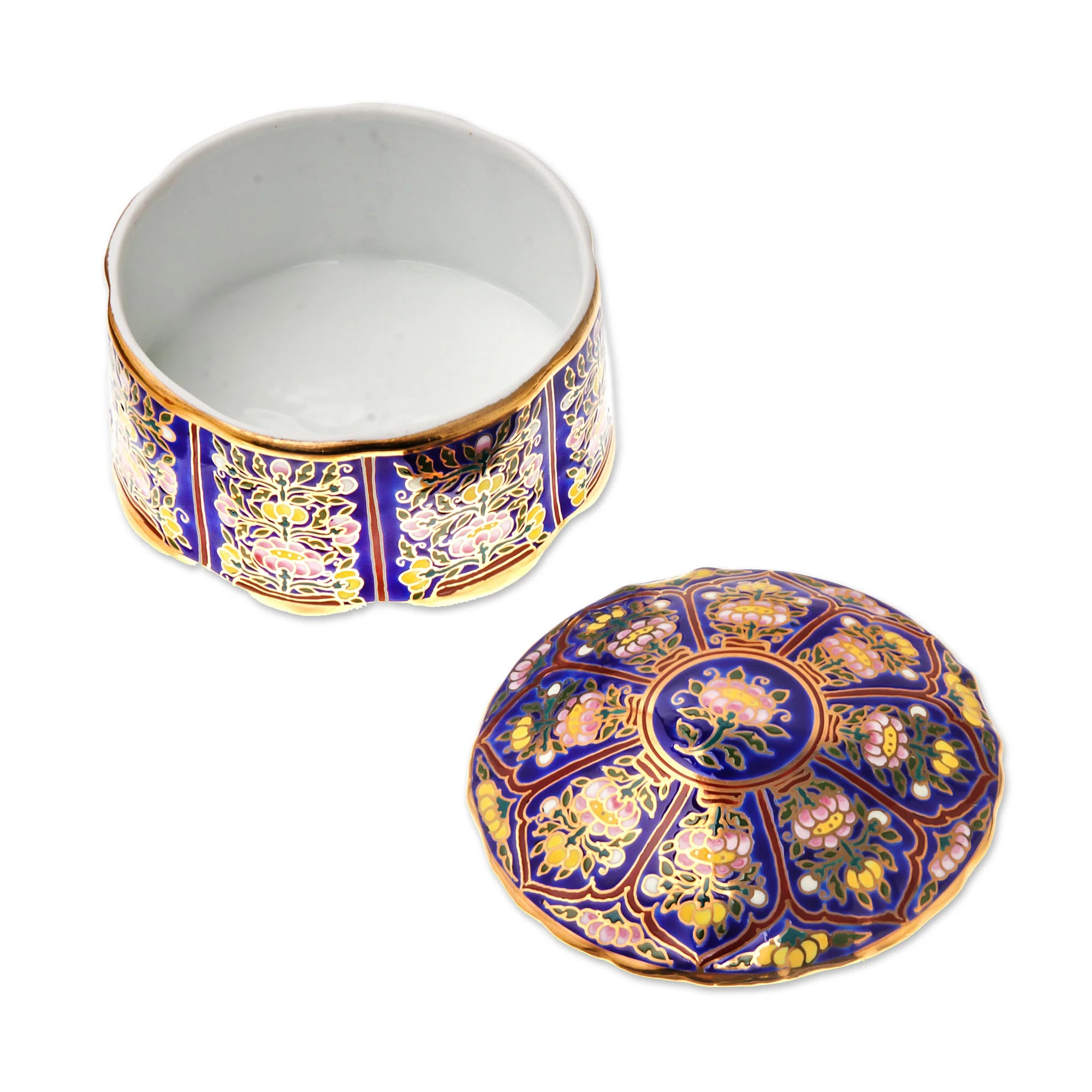 Royal Benjarong Gilded Porcelain Box - Image 4