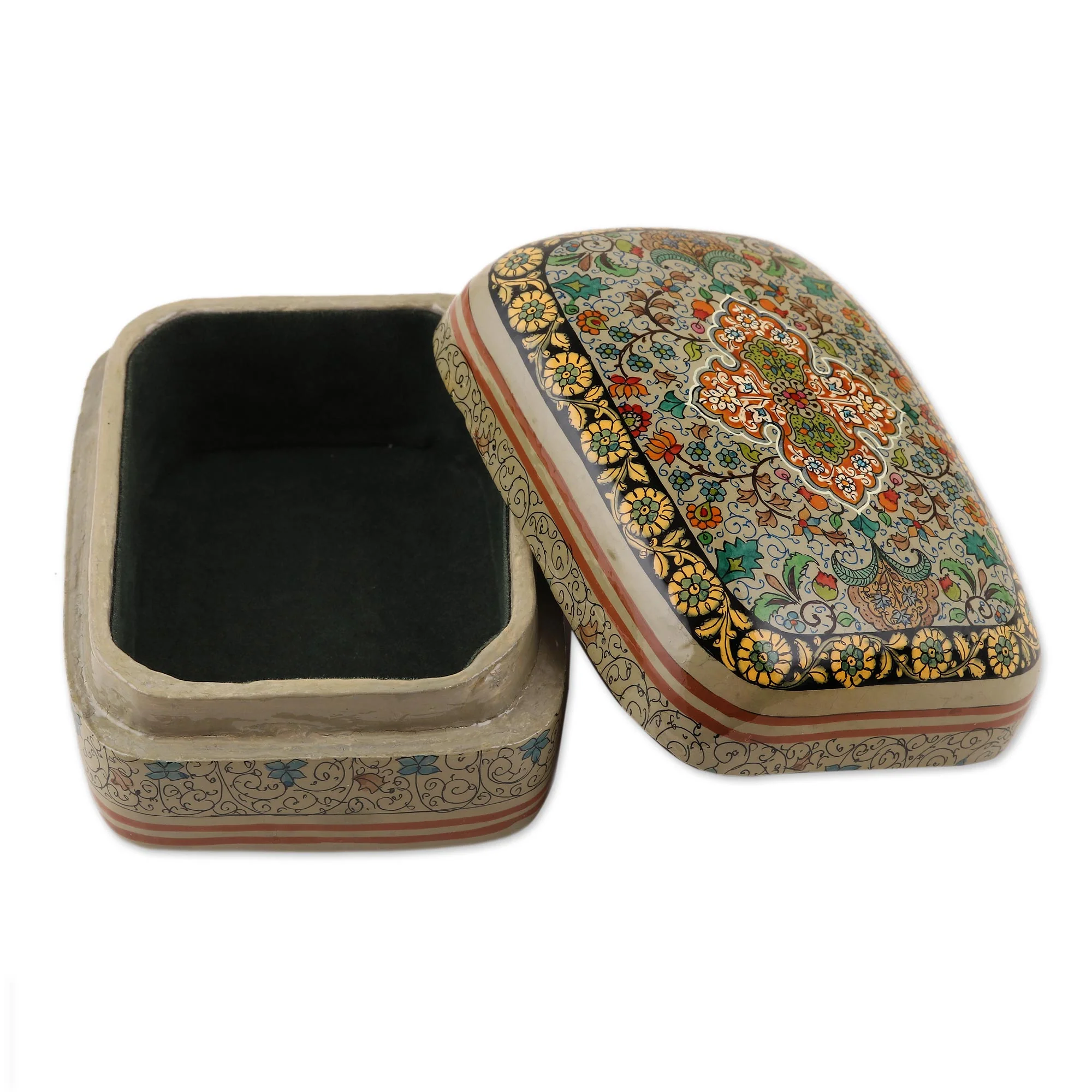 Royal Persia Handmade Papier Mache Persian Motif Jewelry Box - Image 4