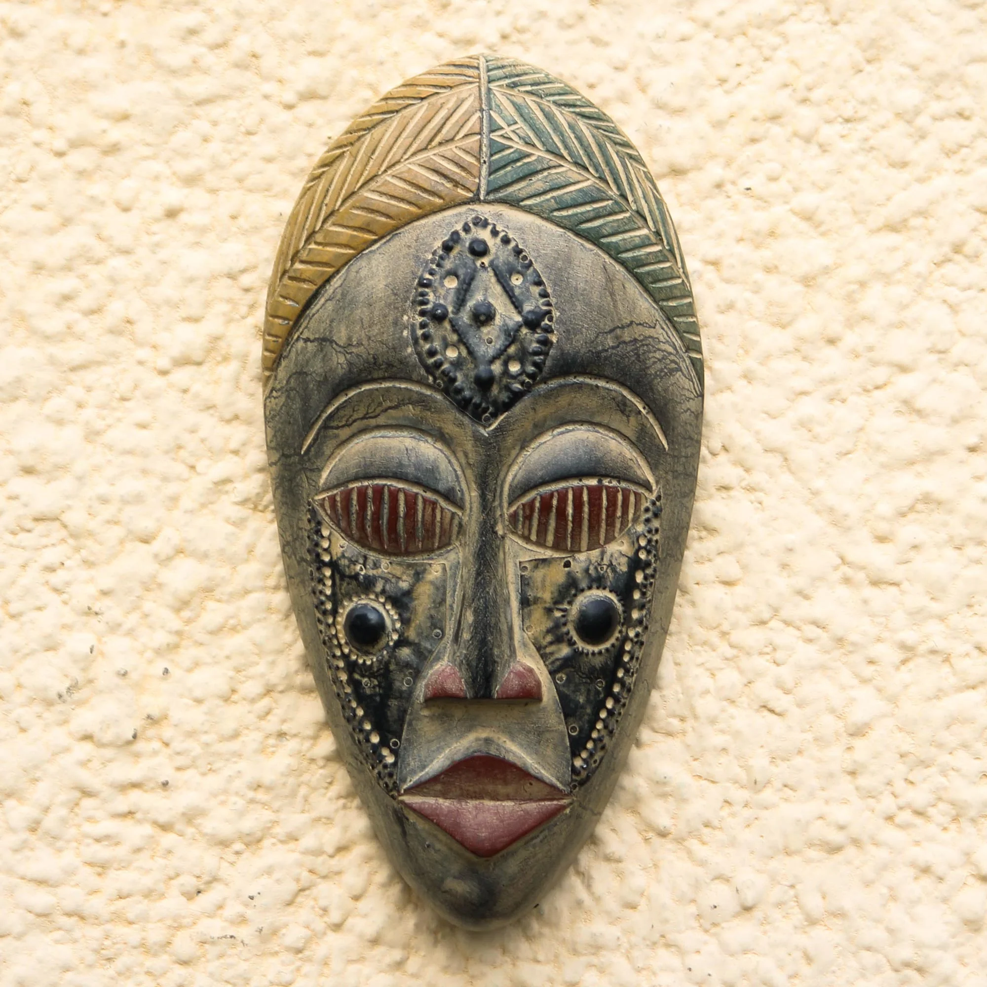 Royal Presence Hand Crafted Wood Mask - Image 3