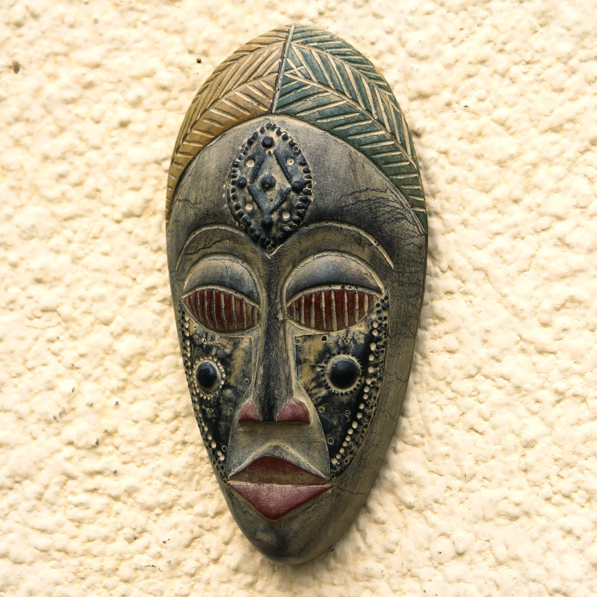 Royal Presence Hand Crafted Wood Mask - Image 4