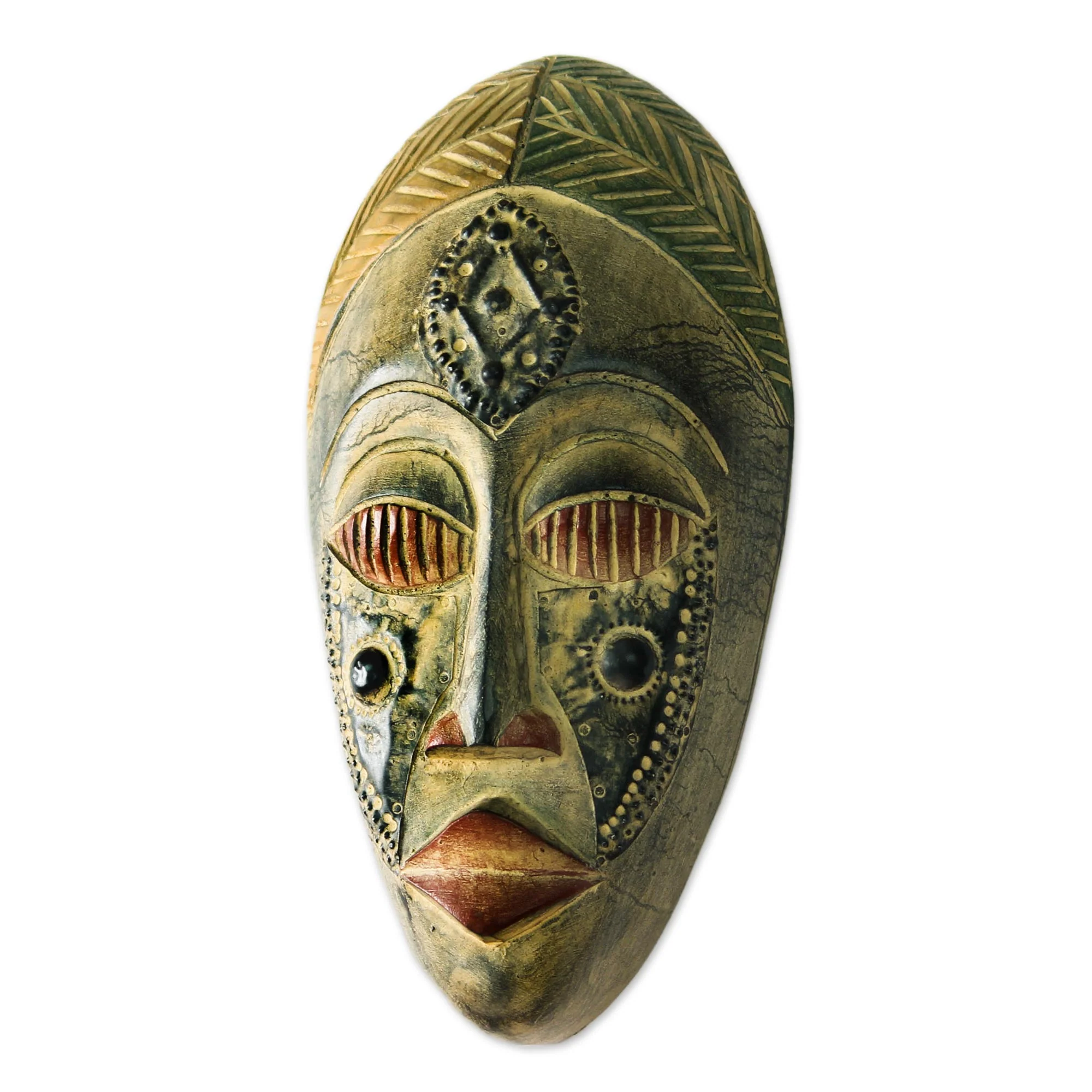 Royal Presence Hand Crafted Wood Mask - Image 5