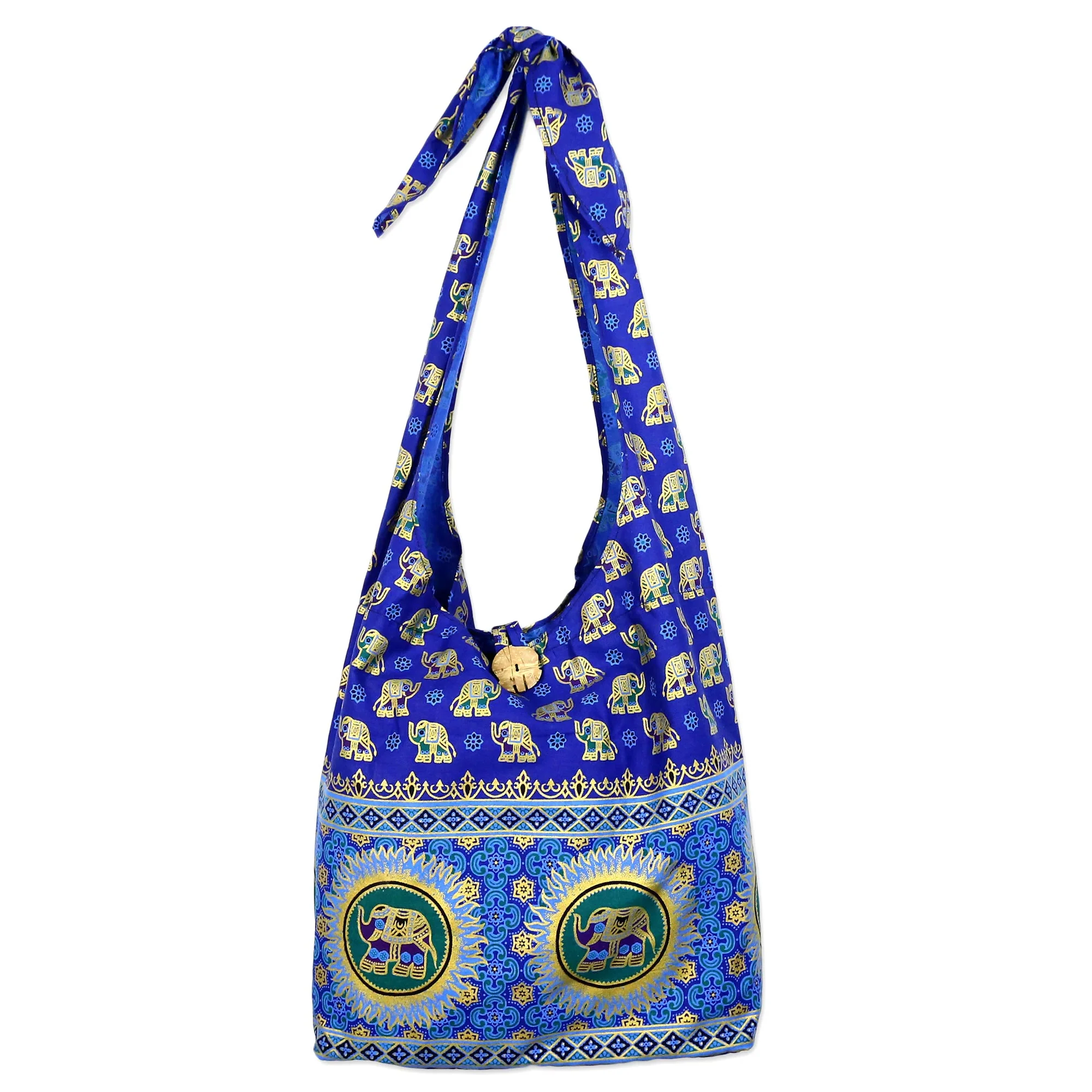 Royal Thai Elephant Cotton Shoulder Bag - Image 2