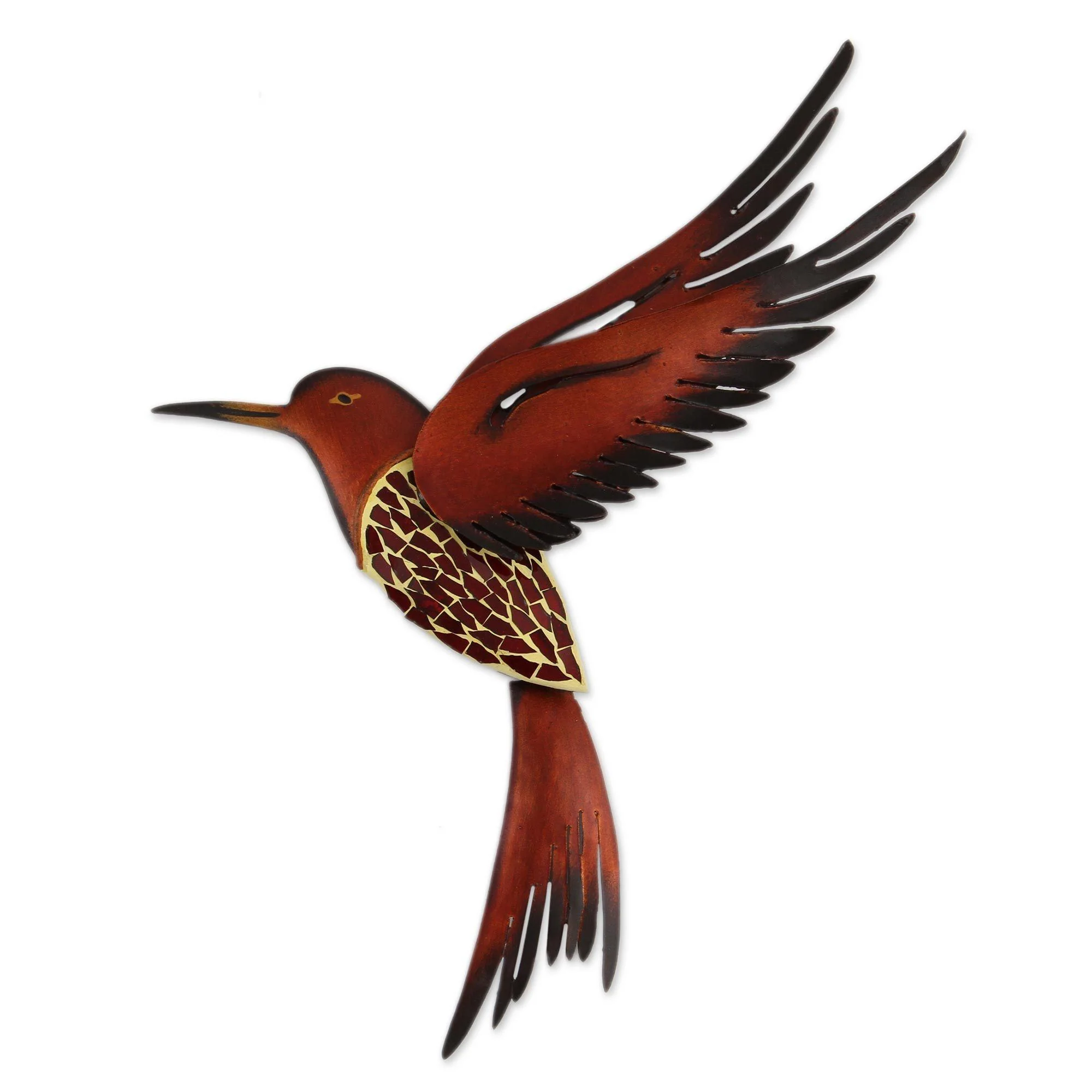 Ruby Breasted Hummingbird Wall Hanging - Image 2