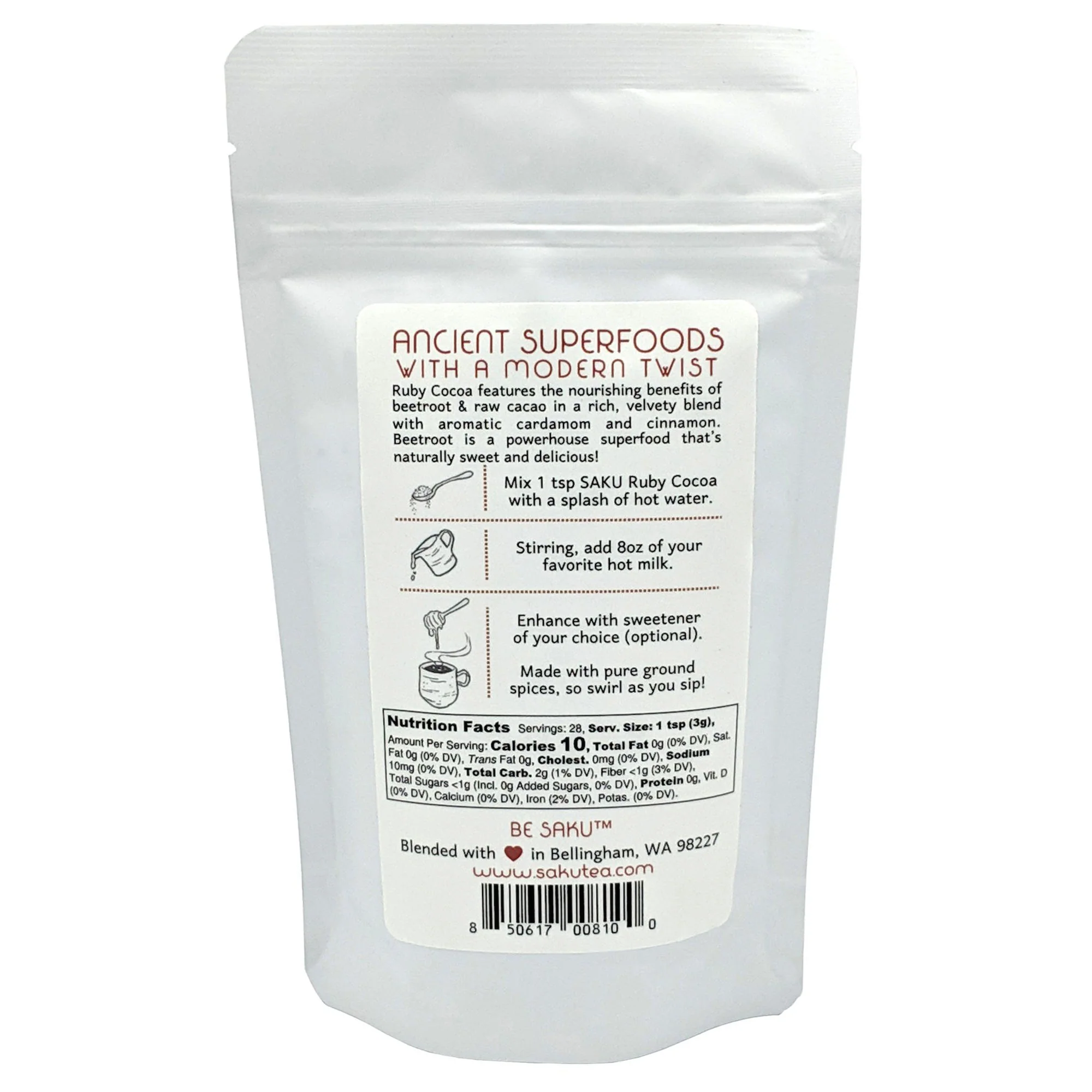 Ruby Cocoa Beetroot Latte Blend Tea - Image 7