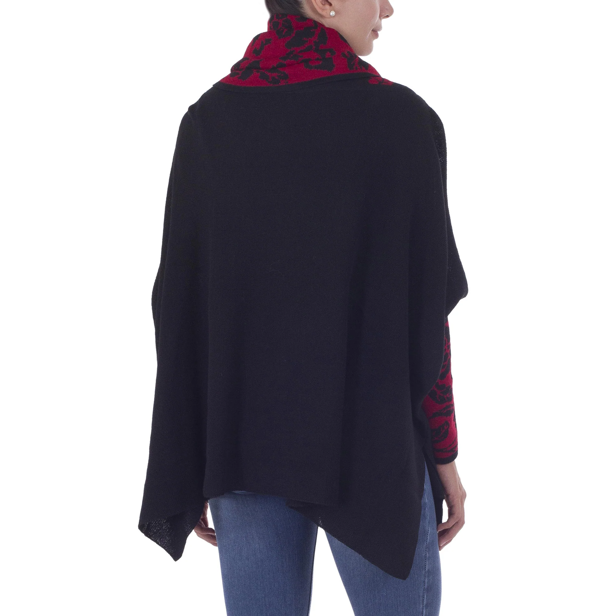 Ruby Valley Alpaca Poncho - Image 4