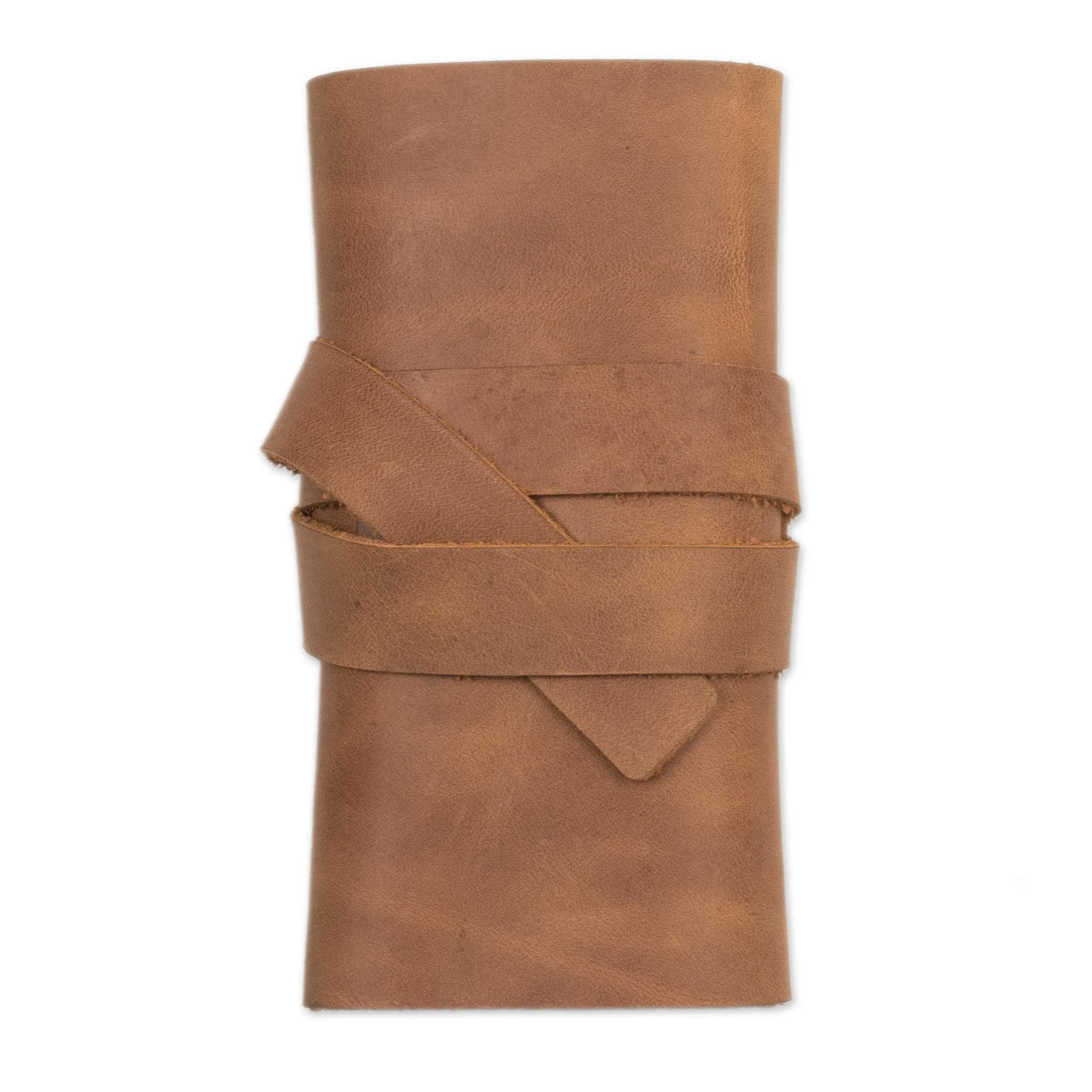 Rugged Modernity Handmade Leather Cable Case from Peru - Image 4