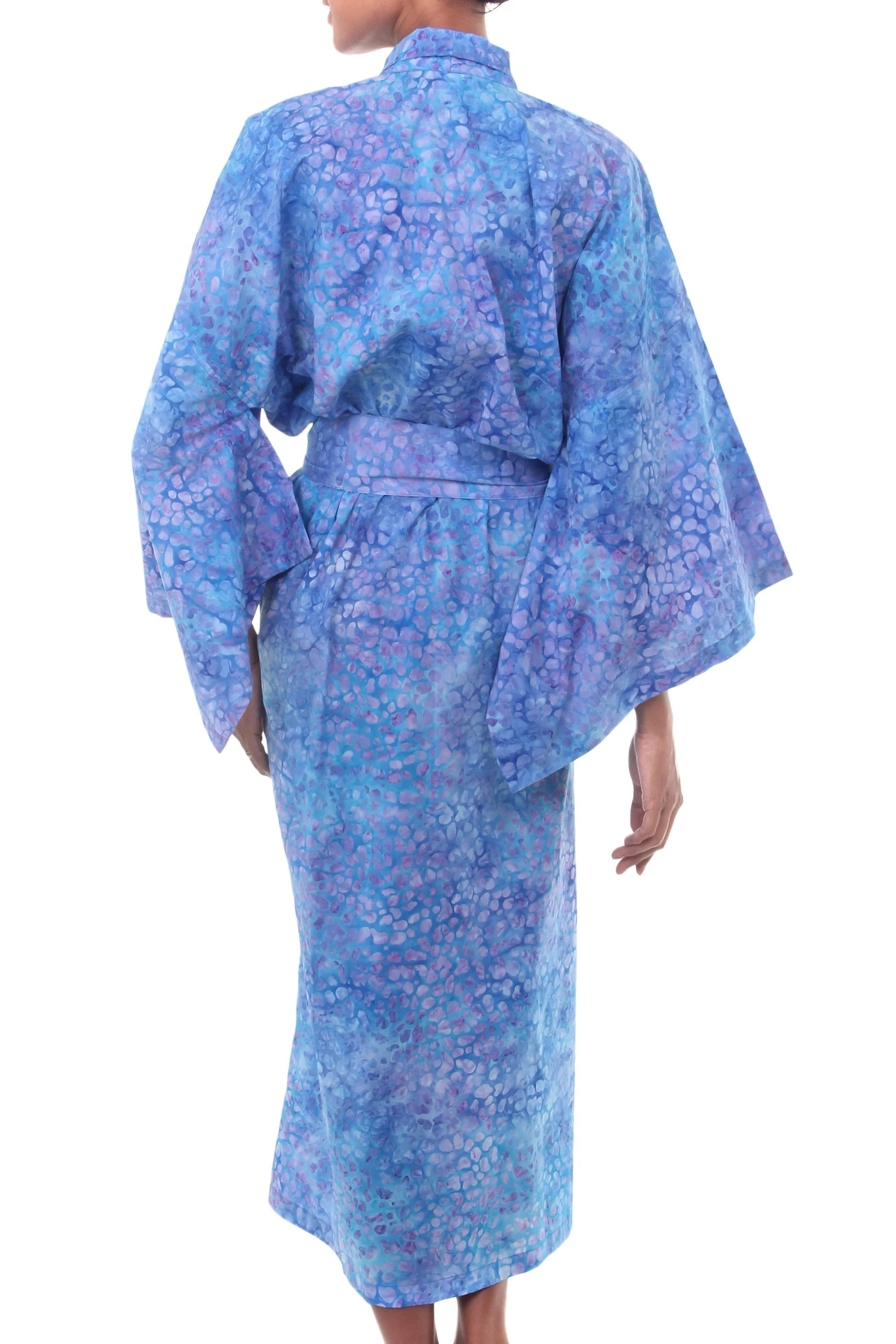 Rushing River Women's Batik Cotton Robe - Image 4