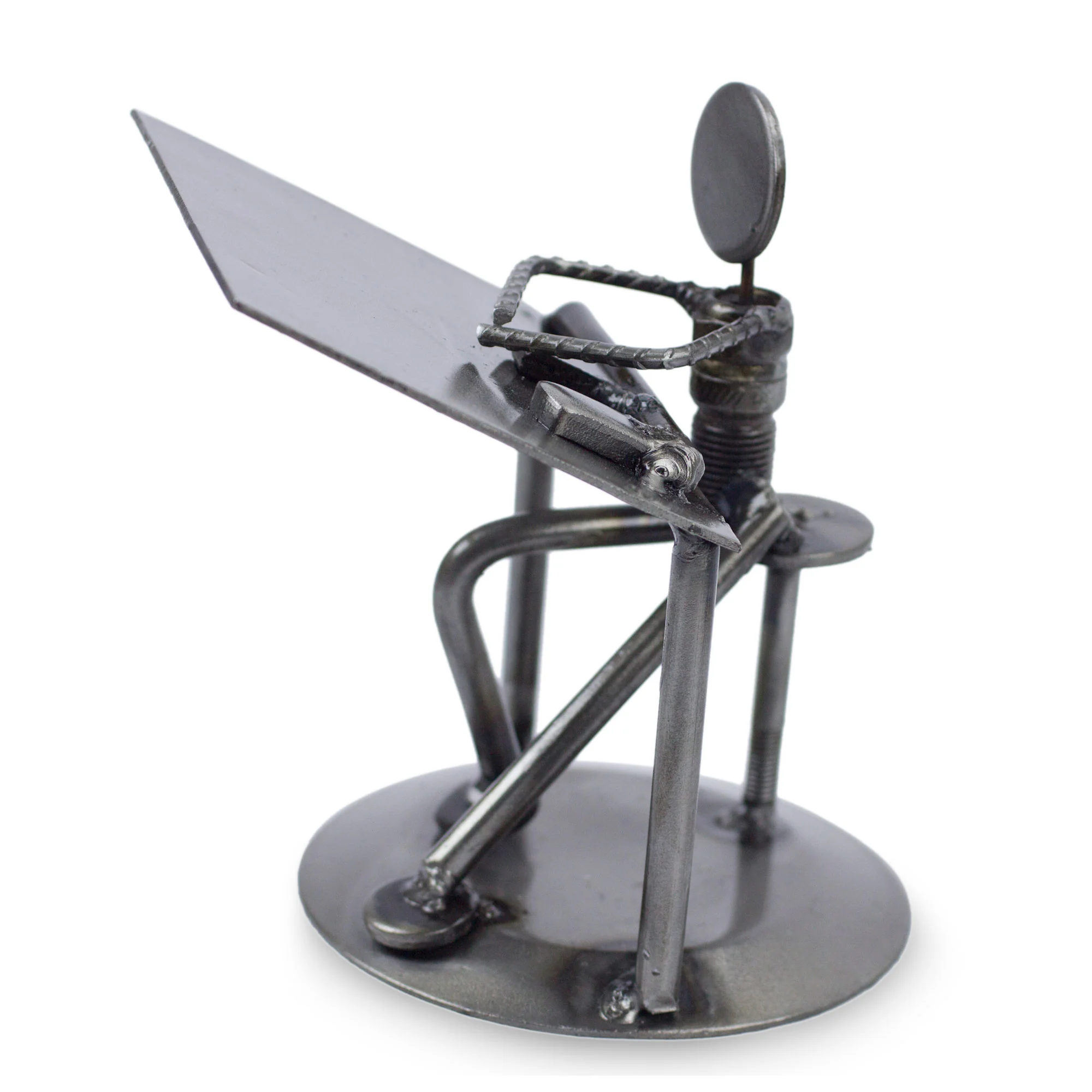Rustic Architect Recycled Metal Sculpture - Image 2