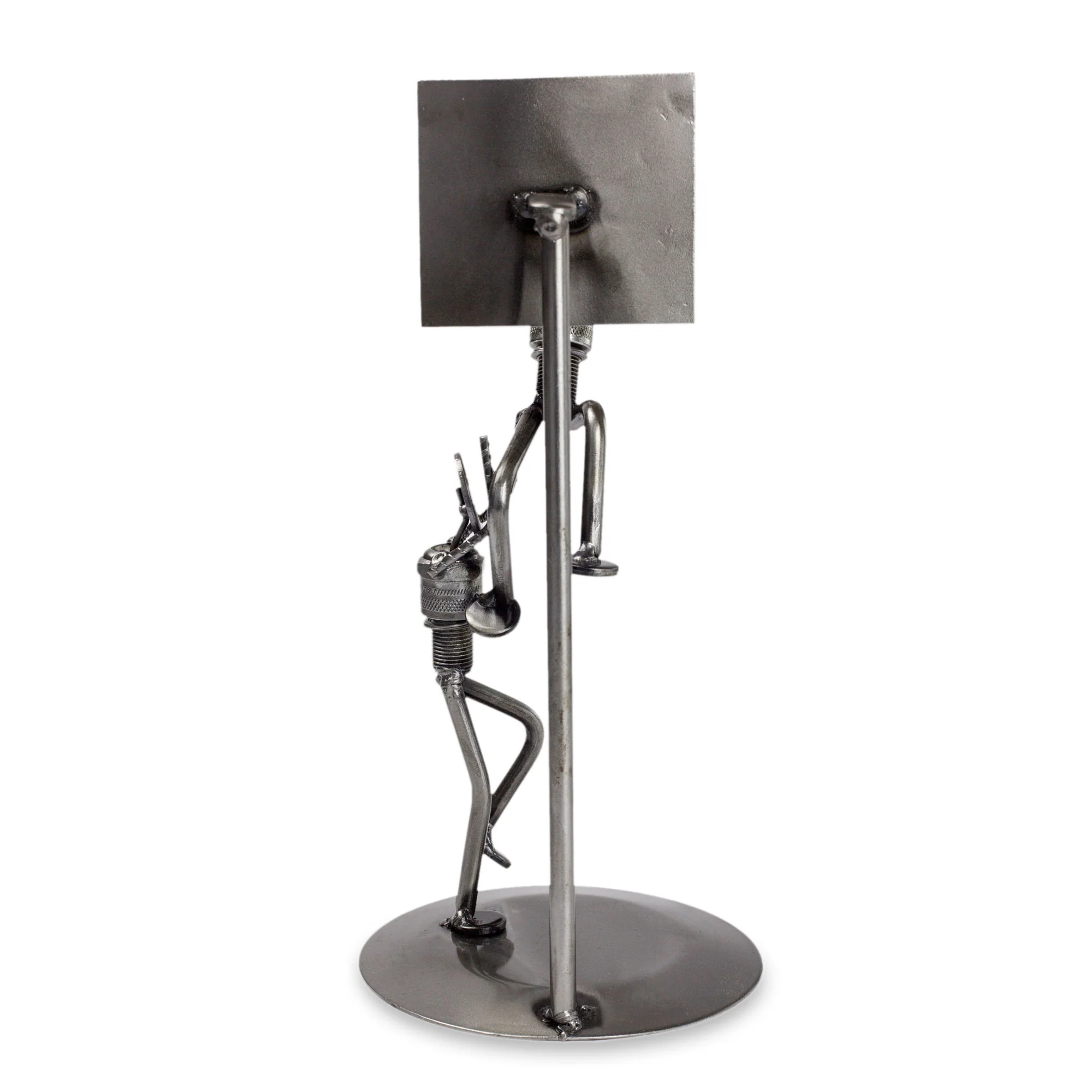 Rustic Basketball Final Recycled Metal Sculpture - Image 5