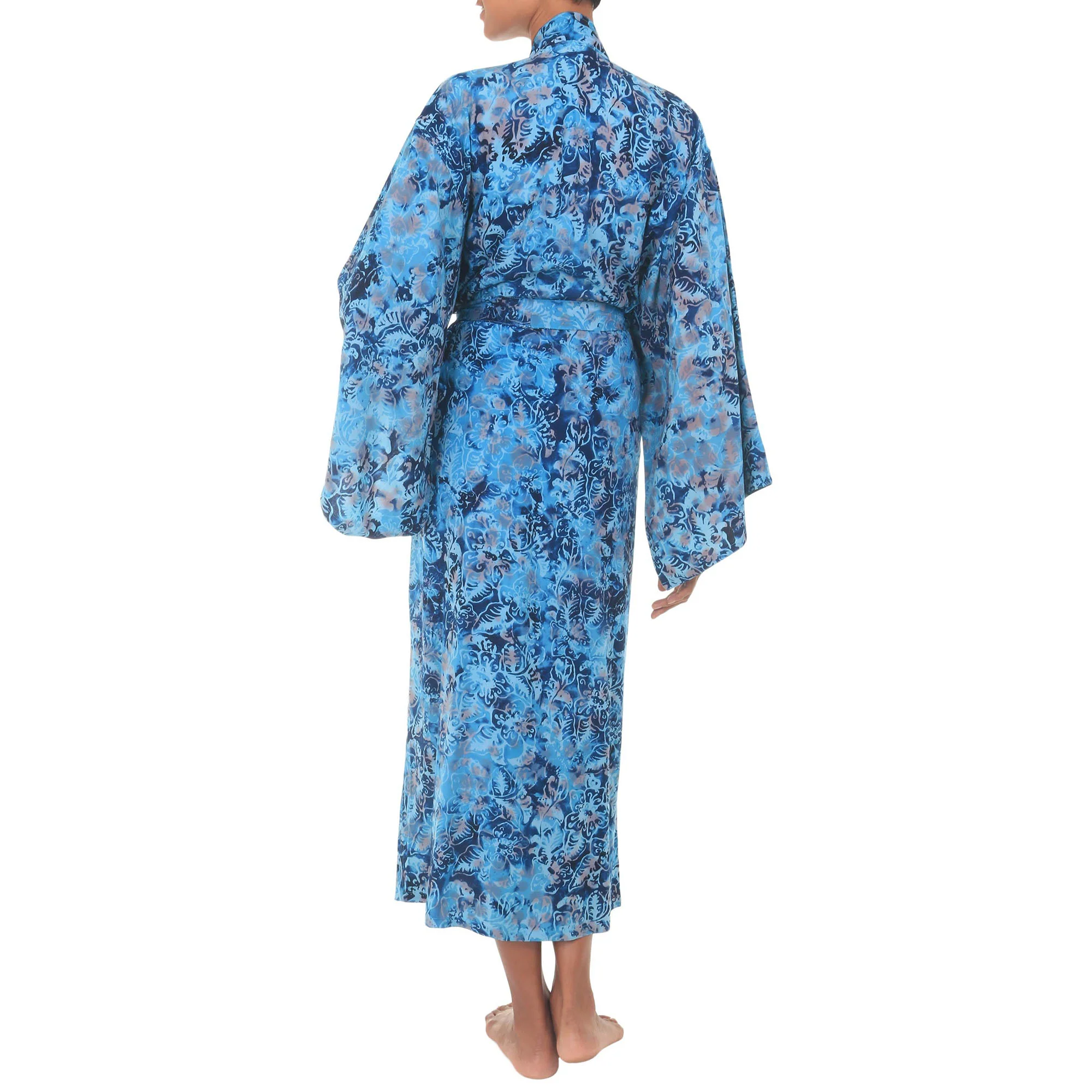 Sapphire Dreams Patterned Robe - Image 4