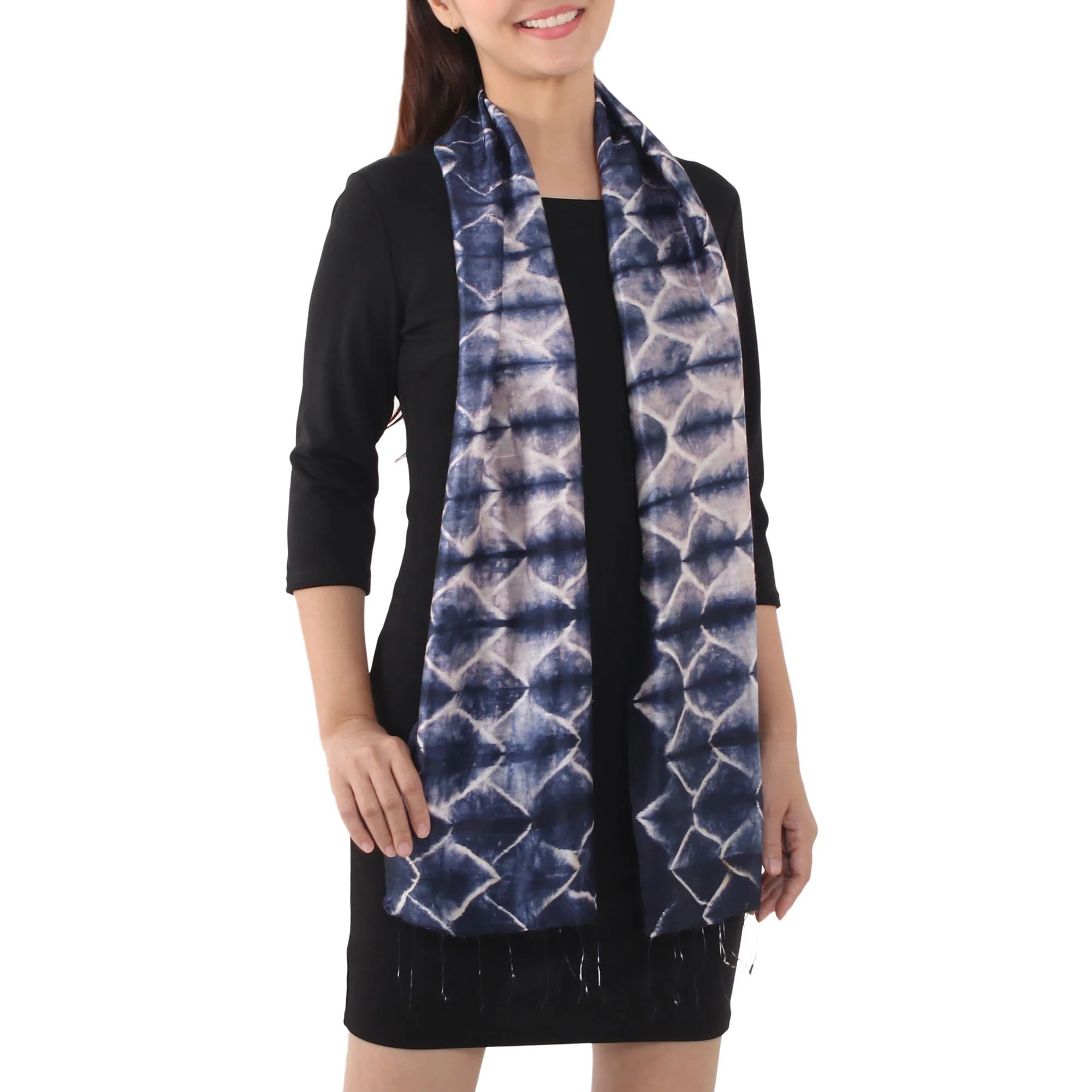 Sapphire Mystique Silk scarf - Image 2