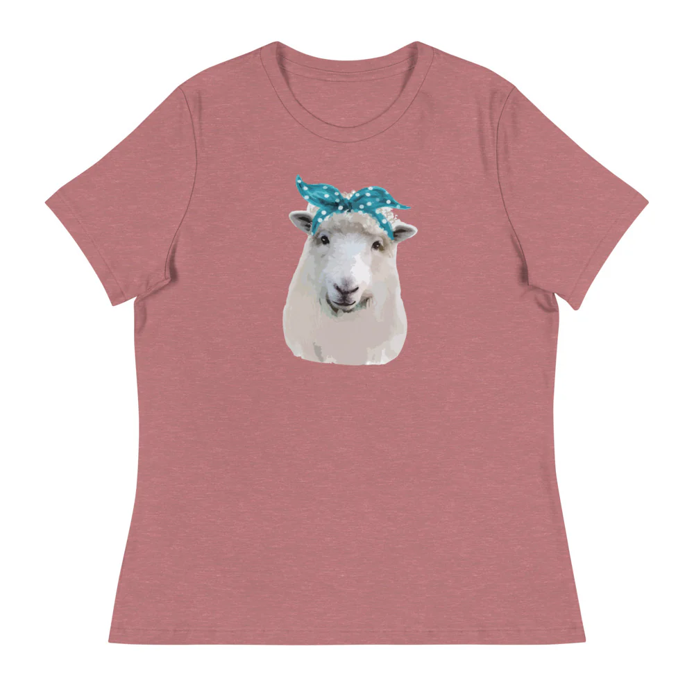 Sassy Sheep Women's Relaxed T-Shirt - Image 6