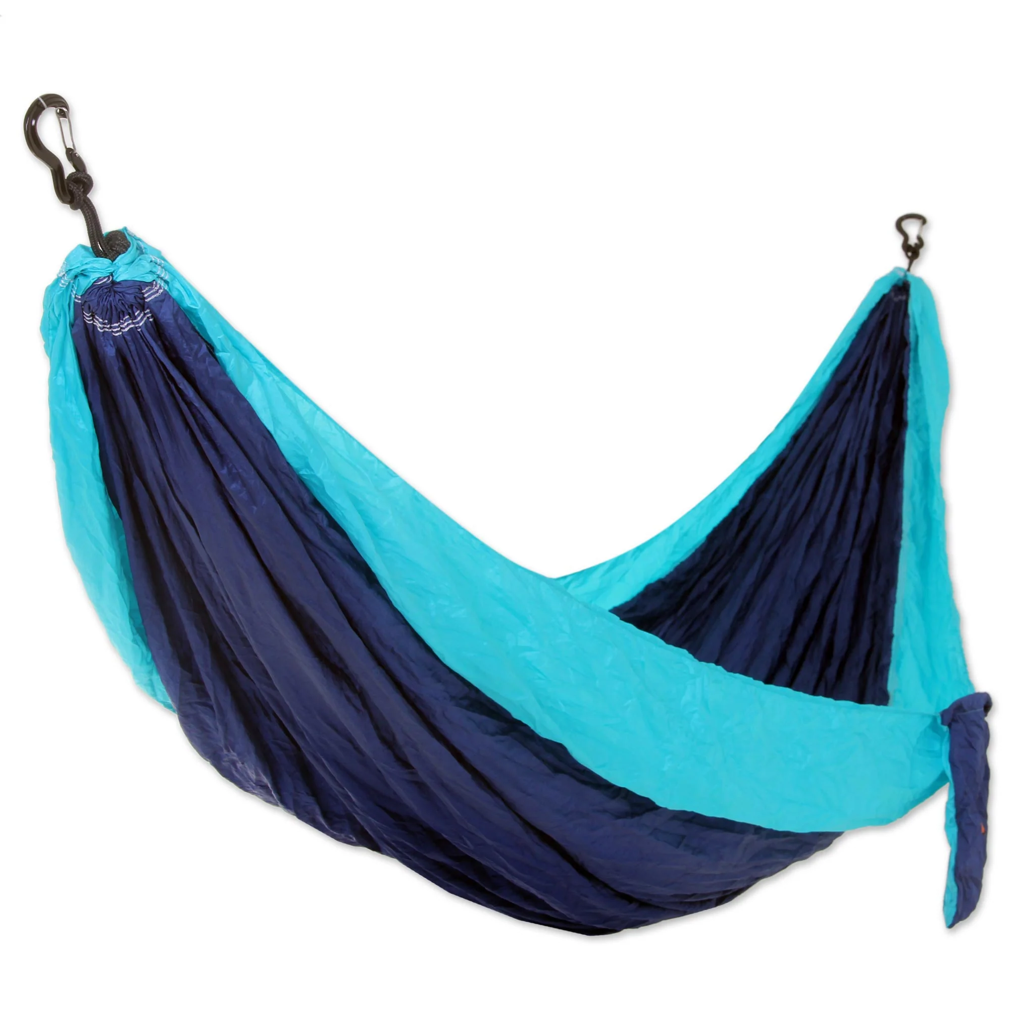 Sea Dreams Portable Parachute Fabric Hammock Blue Turquoise (Double) - Image 2