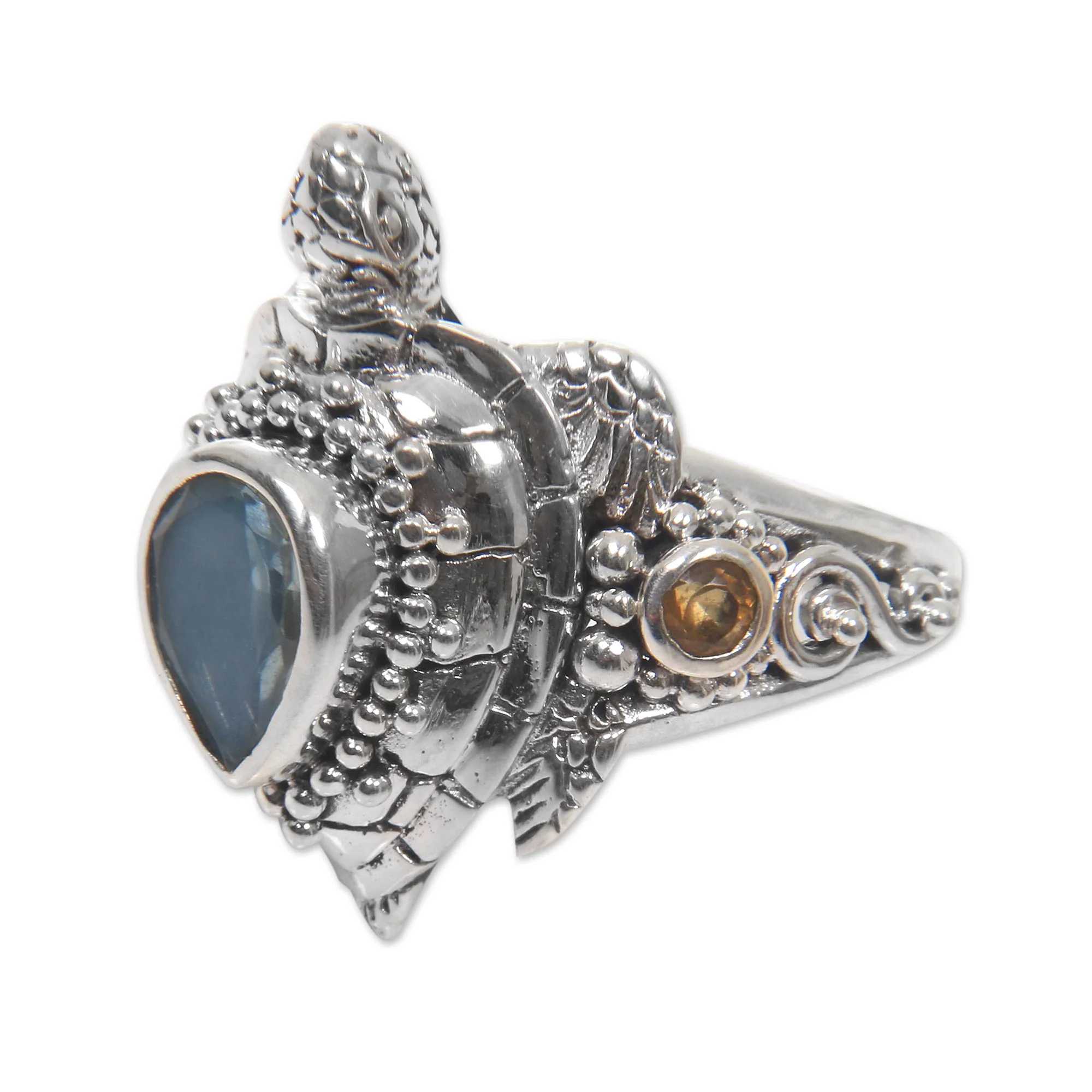 Sea Turtle Enchantment Cocktail Ring - Image 2