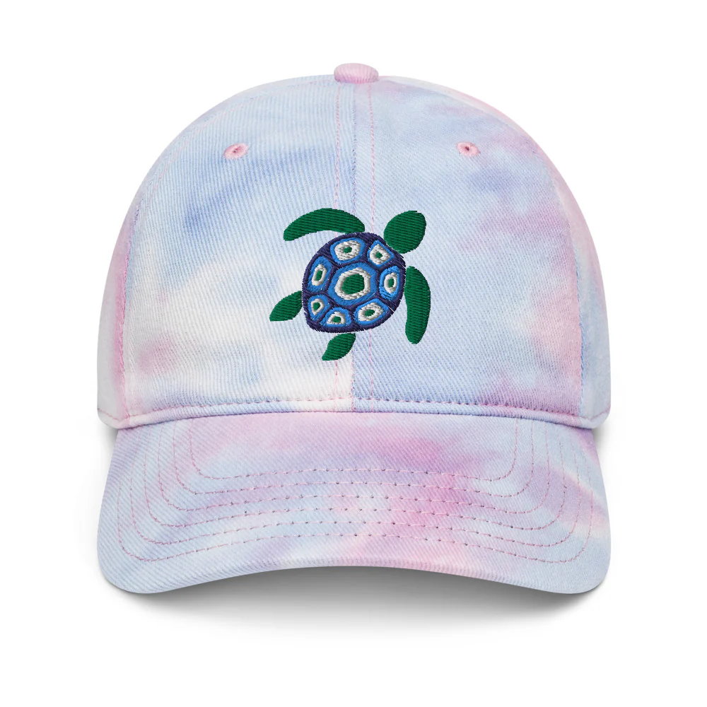 Sea Turtle Tie-Dye Baseball Hat - Image 6