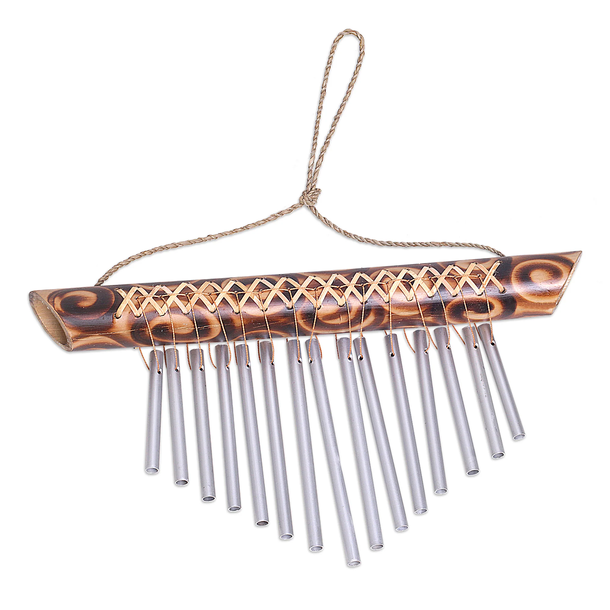 Seaside Dancer Handmade Bamboo Wind Chime from Bali - Image 5