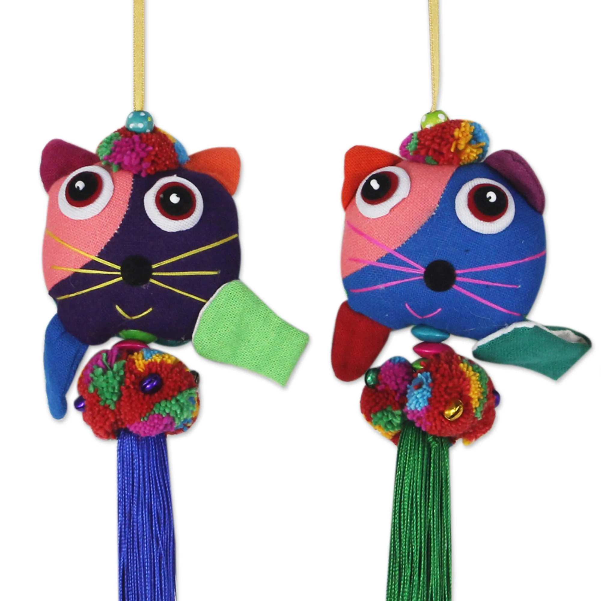Happy Thai Cats Cotton Ornaments - Image 3