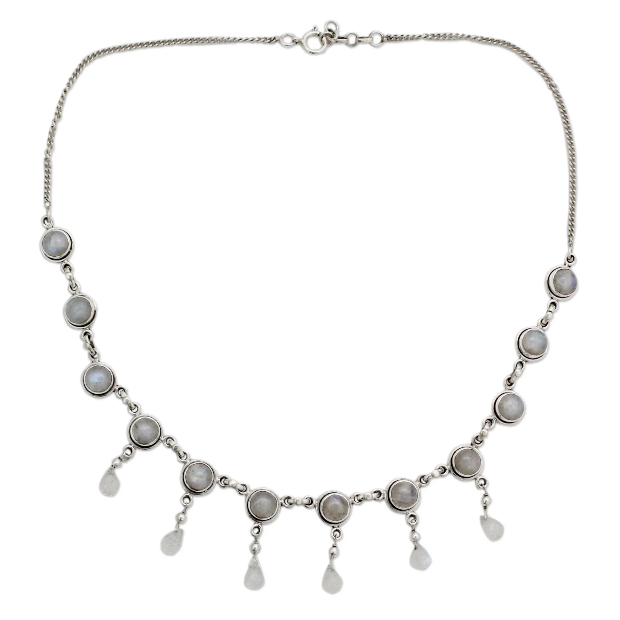 Shimmer Moonstone Waterfall Necklace - Image 3