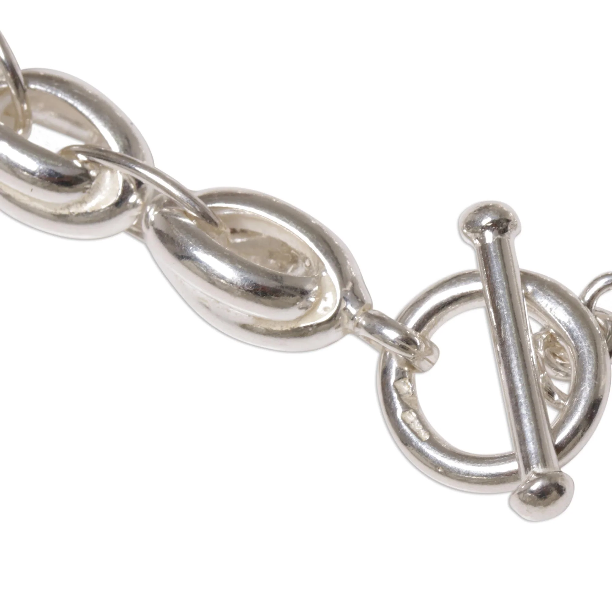 Shining Novas Sterling Silver Men's Link Bracelet from Indonesia - Image 5