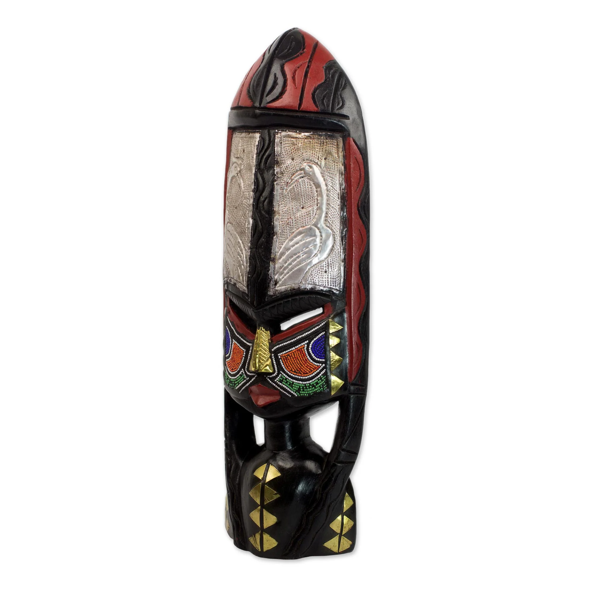 Shower of Blessings African Wood Mask - Image 3
