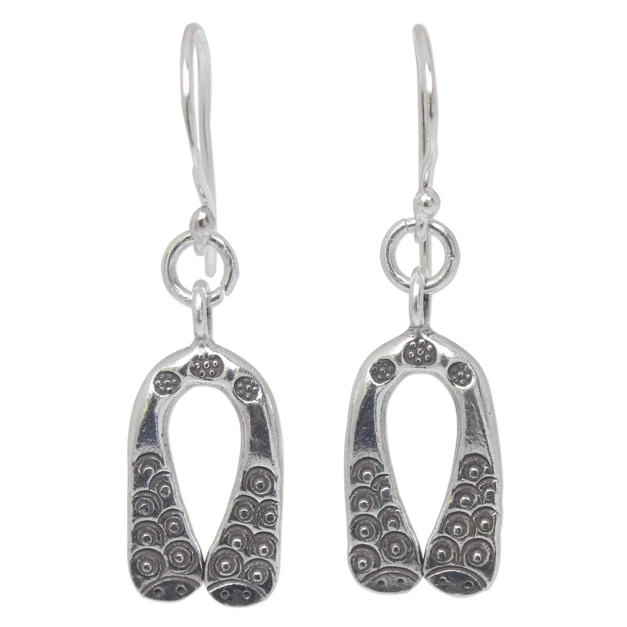 Siamese Snakes Sterling silver dangle earrings - Image 2