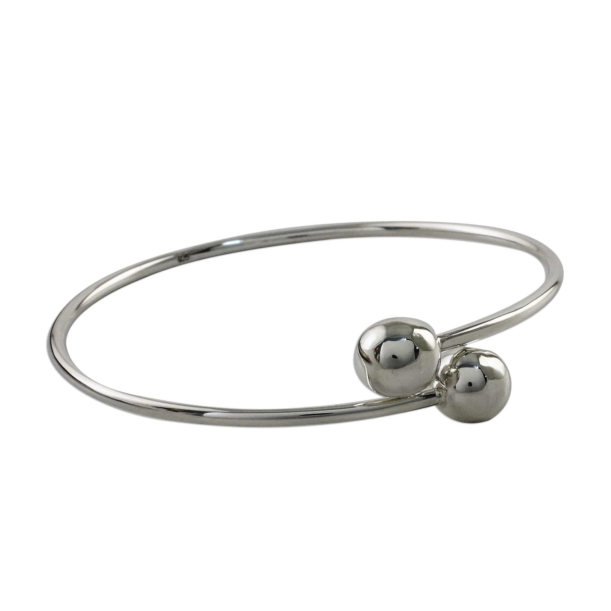 Silver Friends Sterling Silver Bangle Bracelet - Image 4