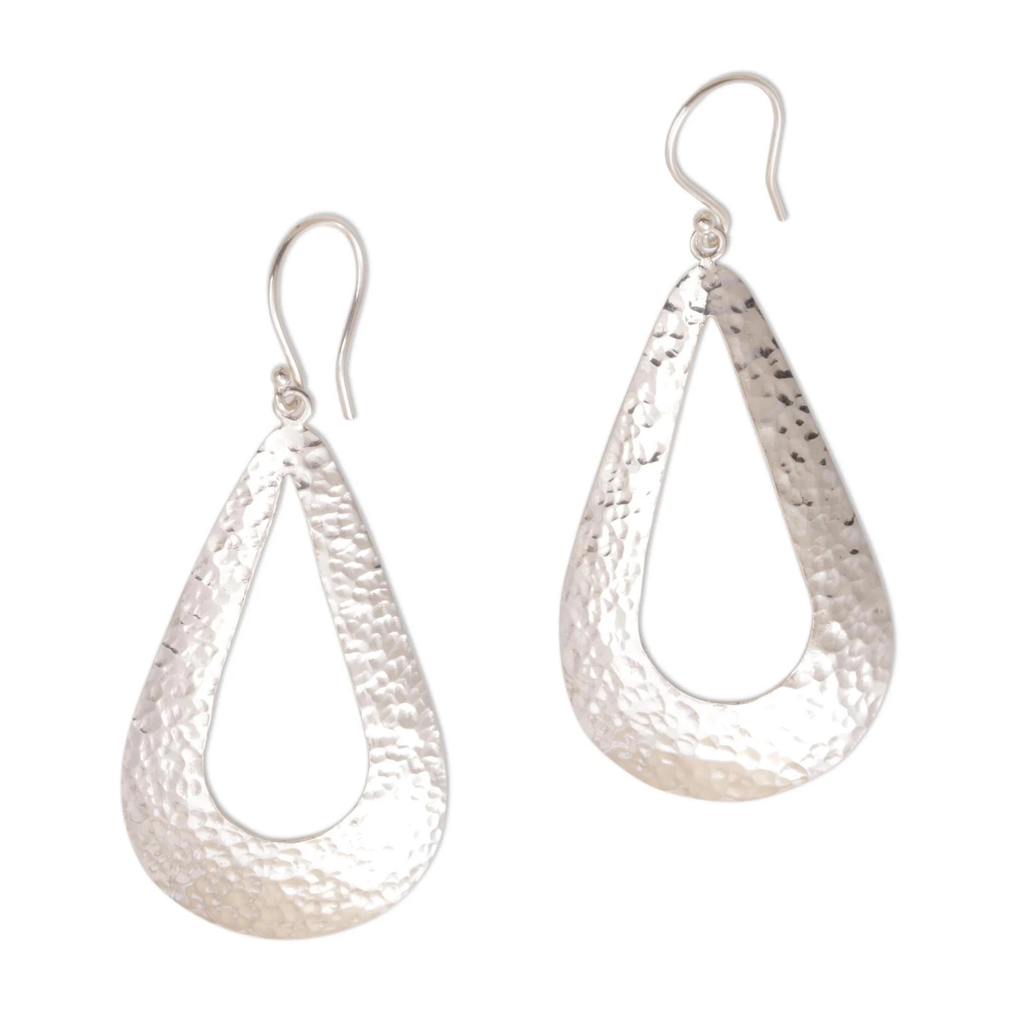 Silver Shimmer Sterling Silver Dangle Earrings - Image 2