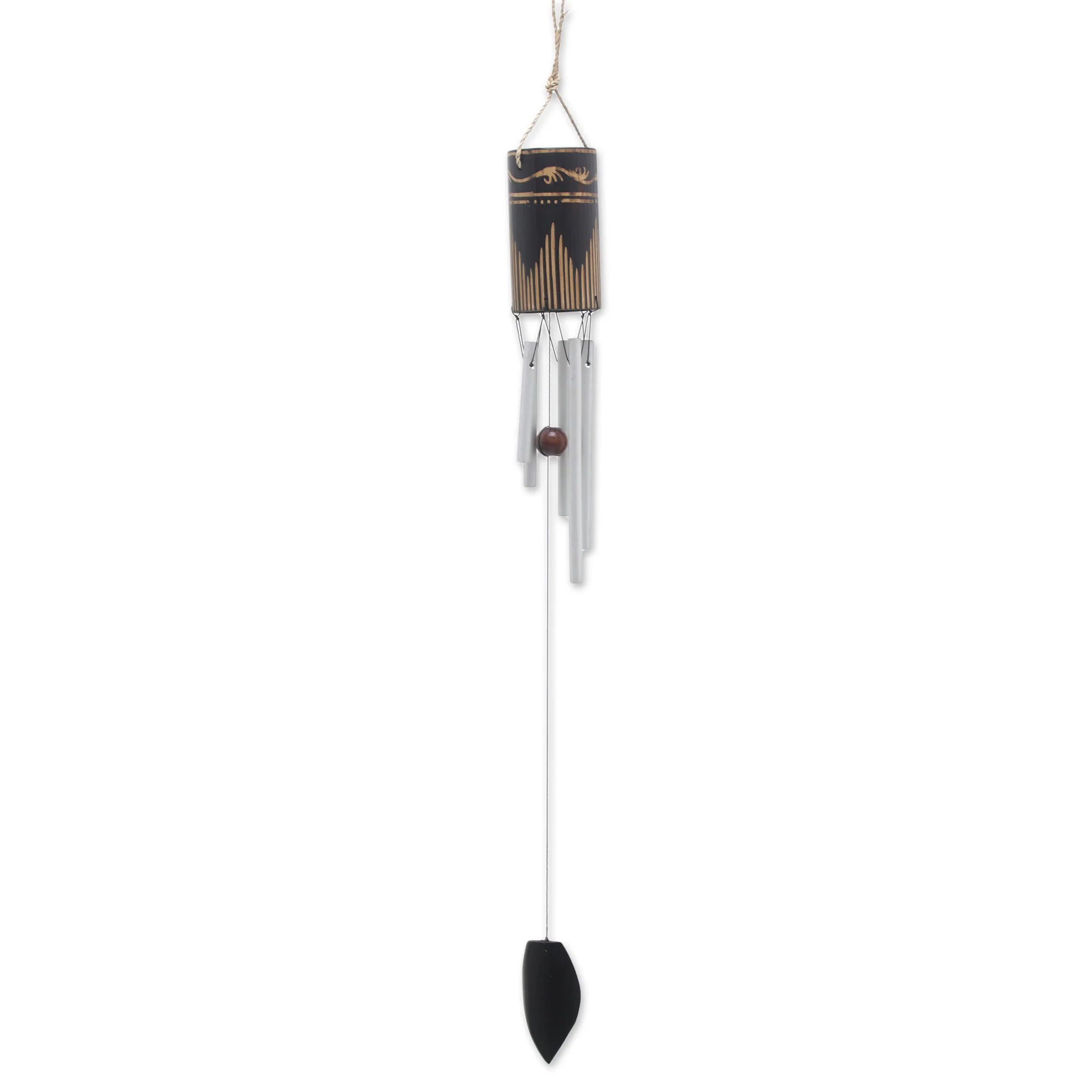 Singing Vines Bamboo and Aluminum Wind Chime Hand Made in Bali - Image 4