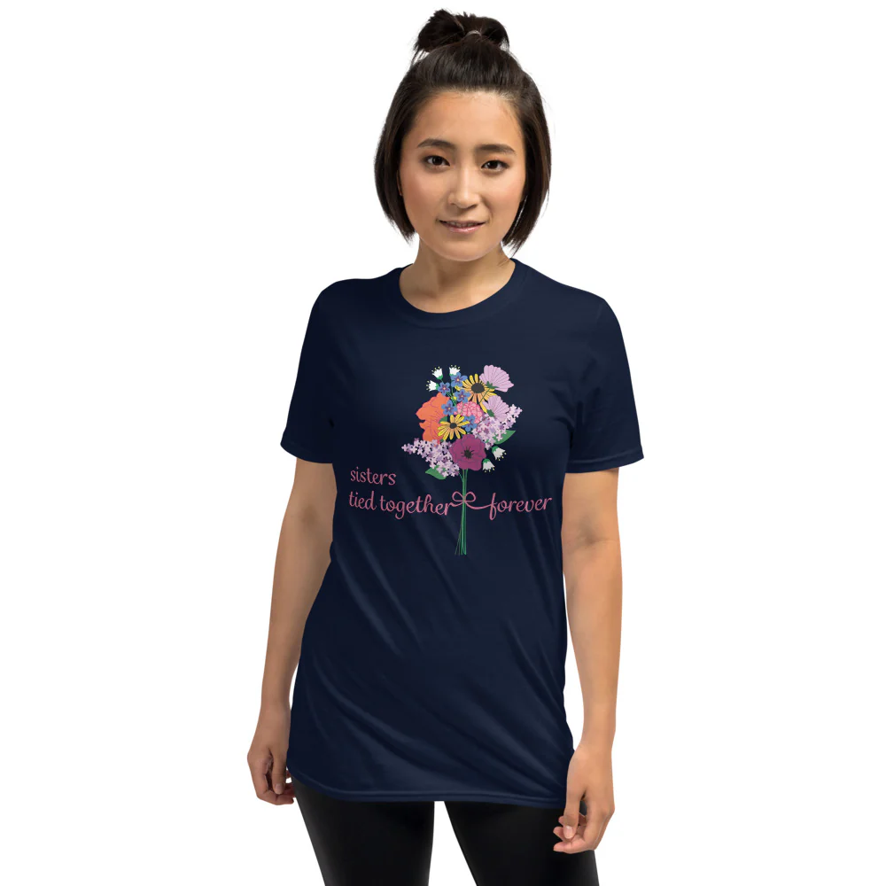 Sisters Tied Together Forever T-Shirt - Image 4