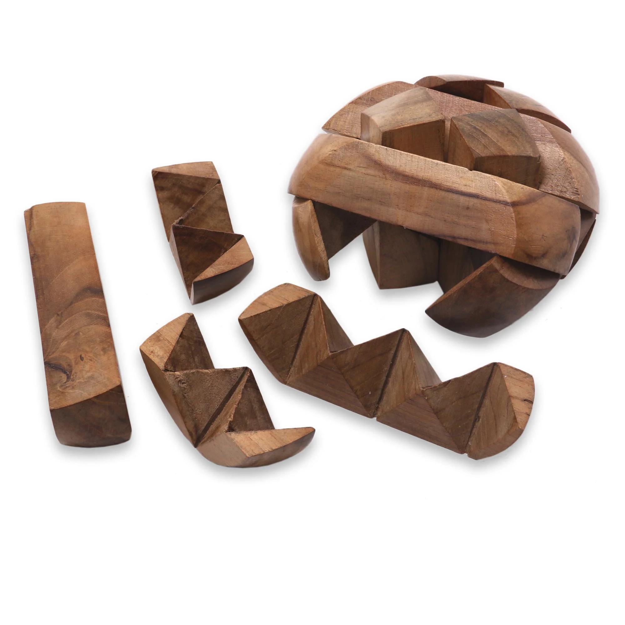 Small Pillow Artisan Crafted Wooden Puzzle or Executive Desk Game - Image 5
