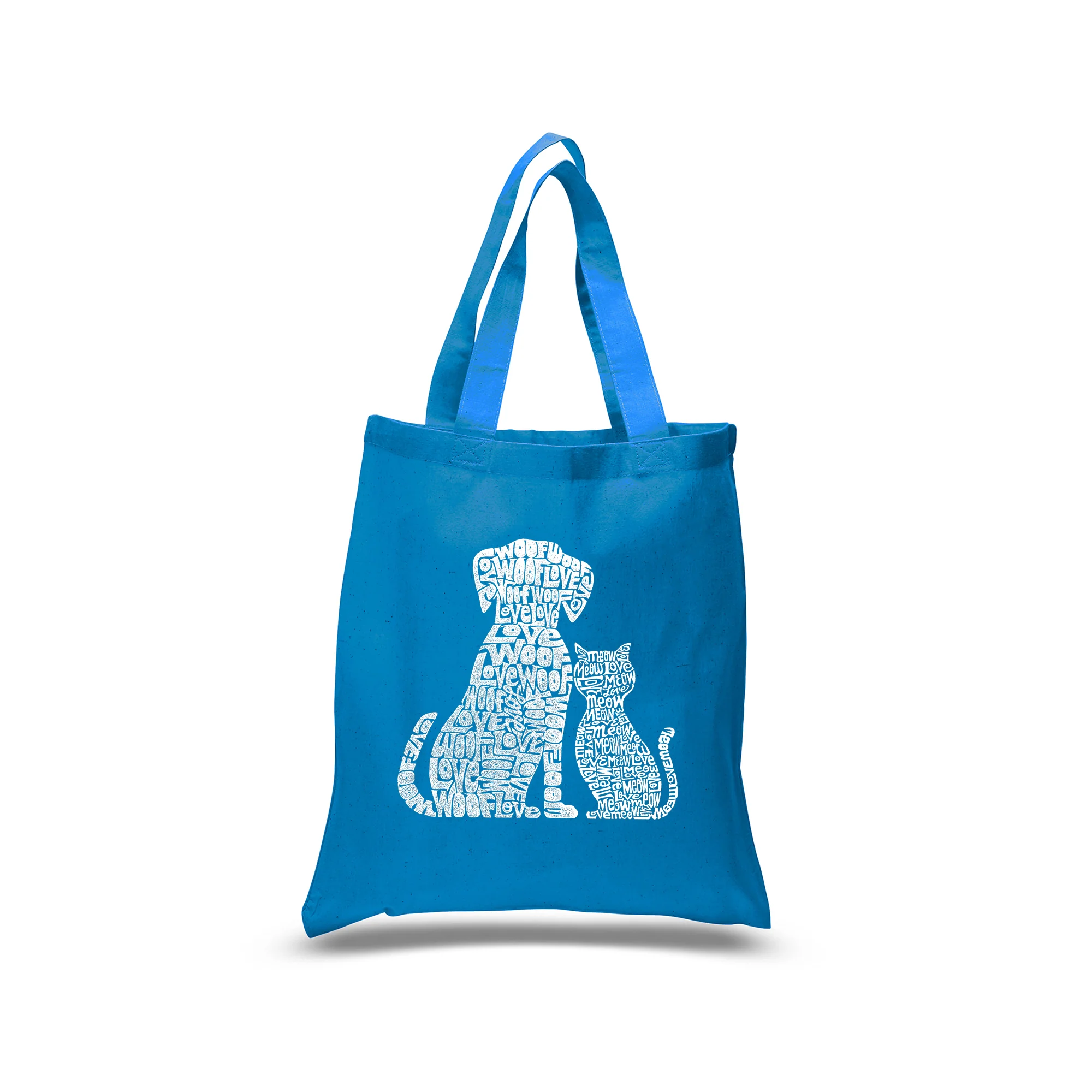 Small Word Art Tote Bag - Dogs and Cats - Image 4